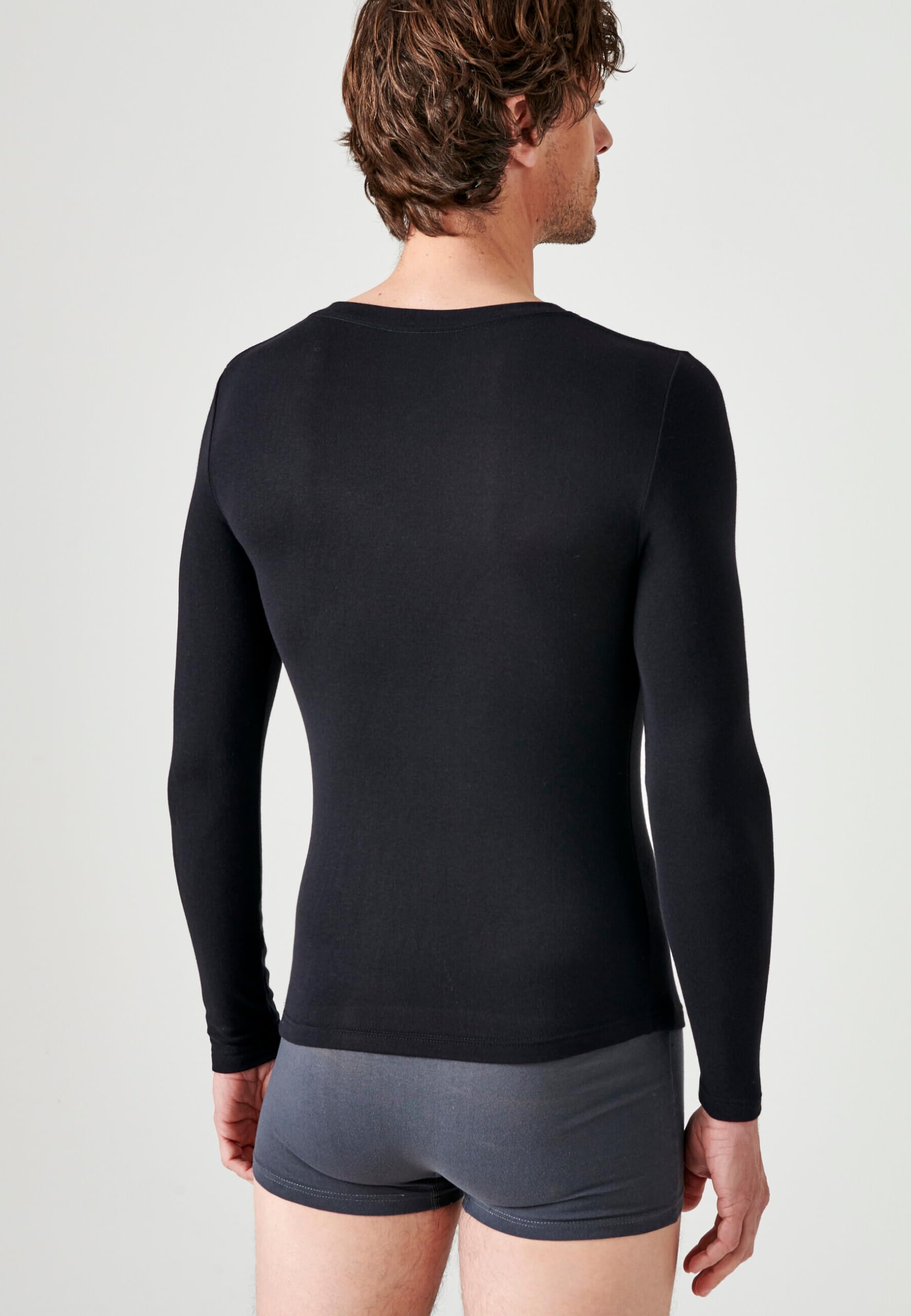 Damart Thermolactyl Sensitive maglia scollo a V nera S