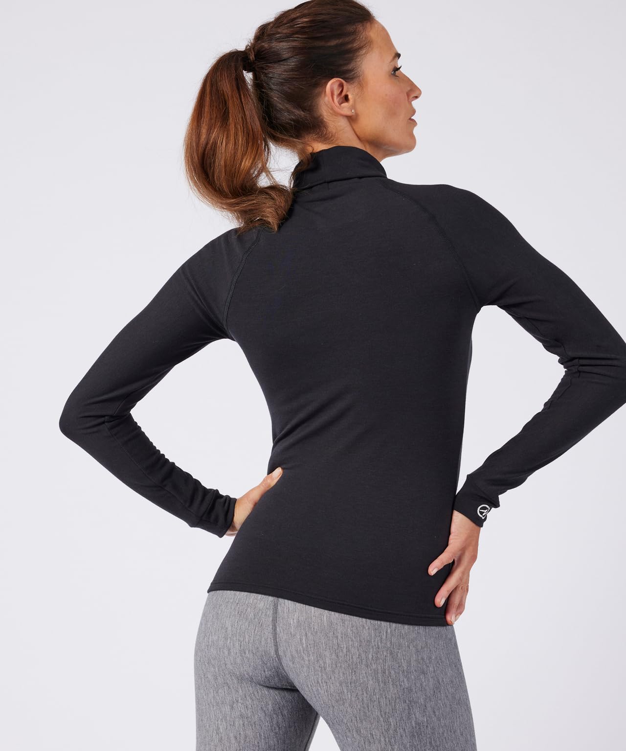 Damart Thermolactyl Comfort 4 maglia dolcevita donna nera XS calda