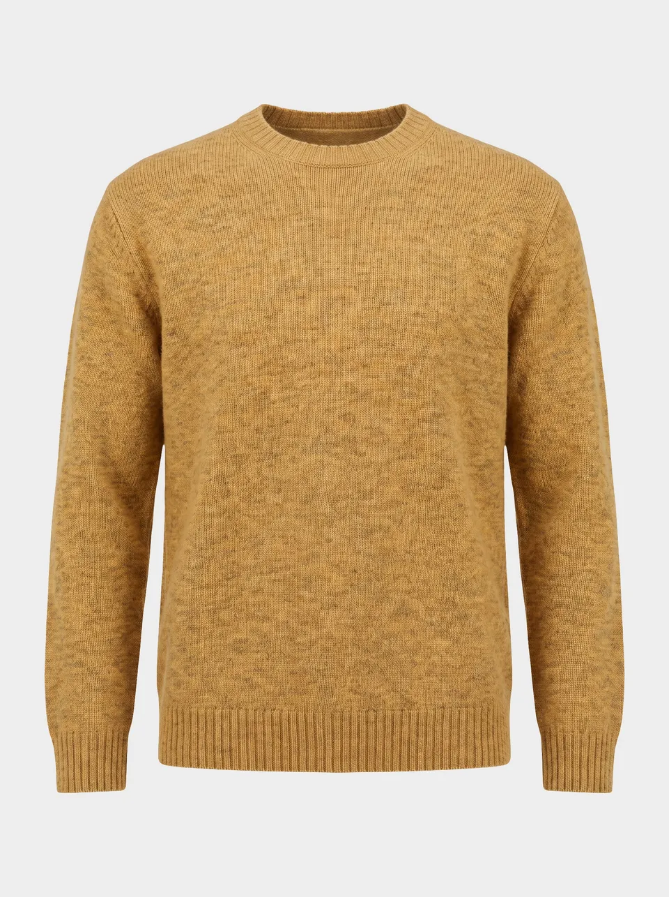 Markup Uomo Maglieria Maglione Girocollo Cardato Bordi Alti