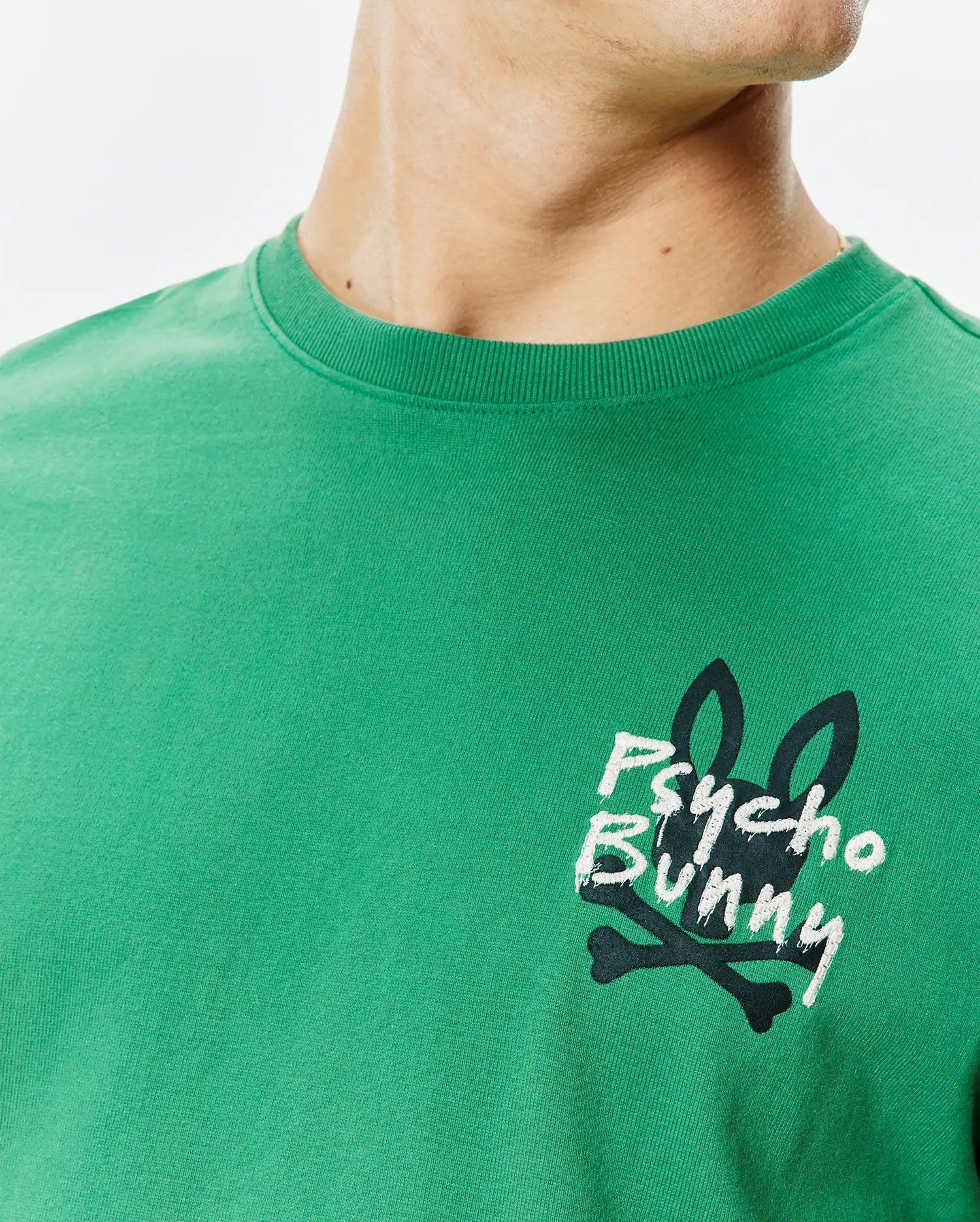 Psycho Bunny Men's Tees MENS DUNCAN OVERSIZED TEE - MT0200311 t-shirt verde
