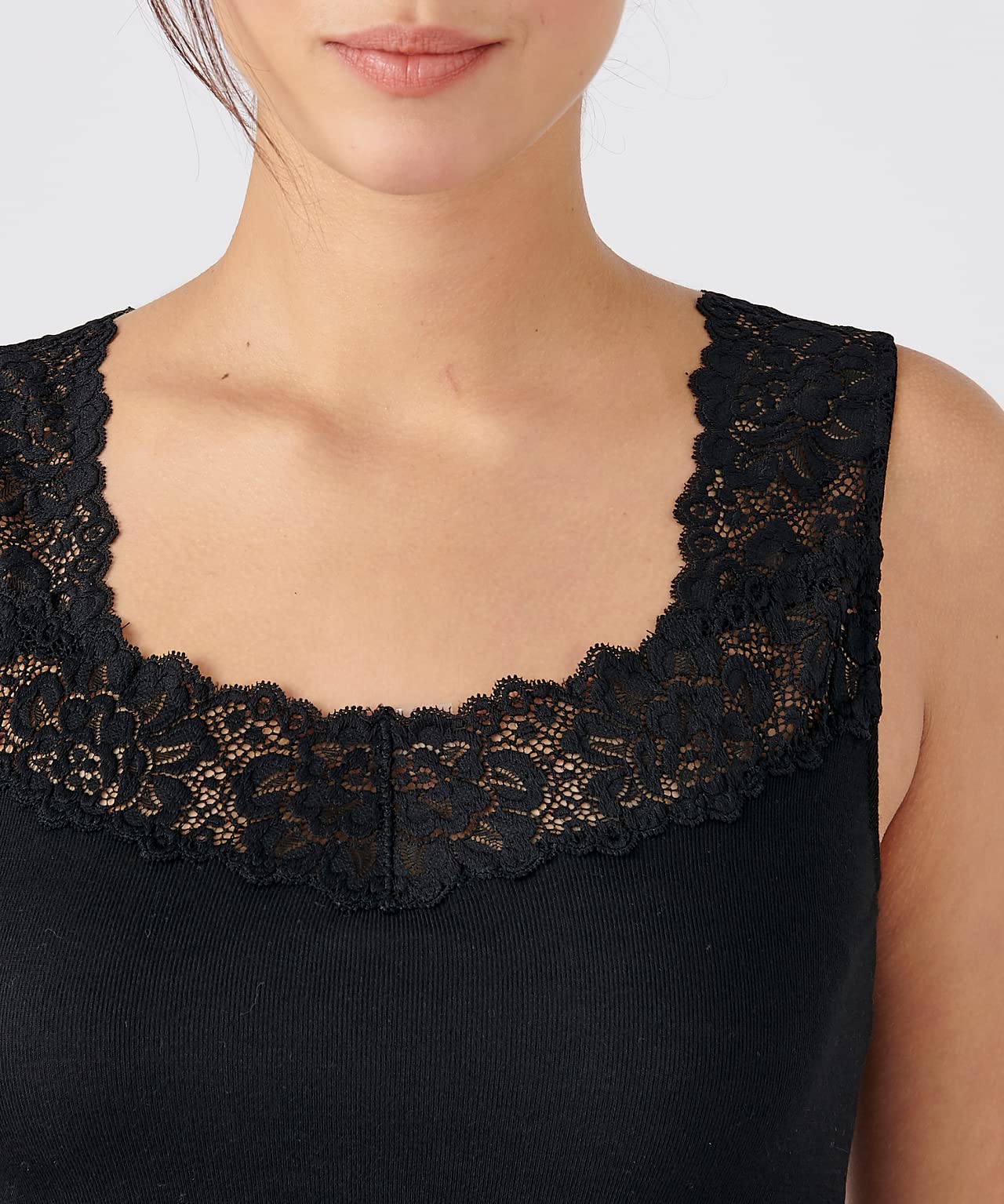 Damart Thermolactyl T-shirt donna senza maniche nera Soft 2