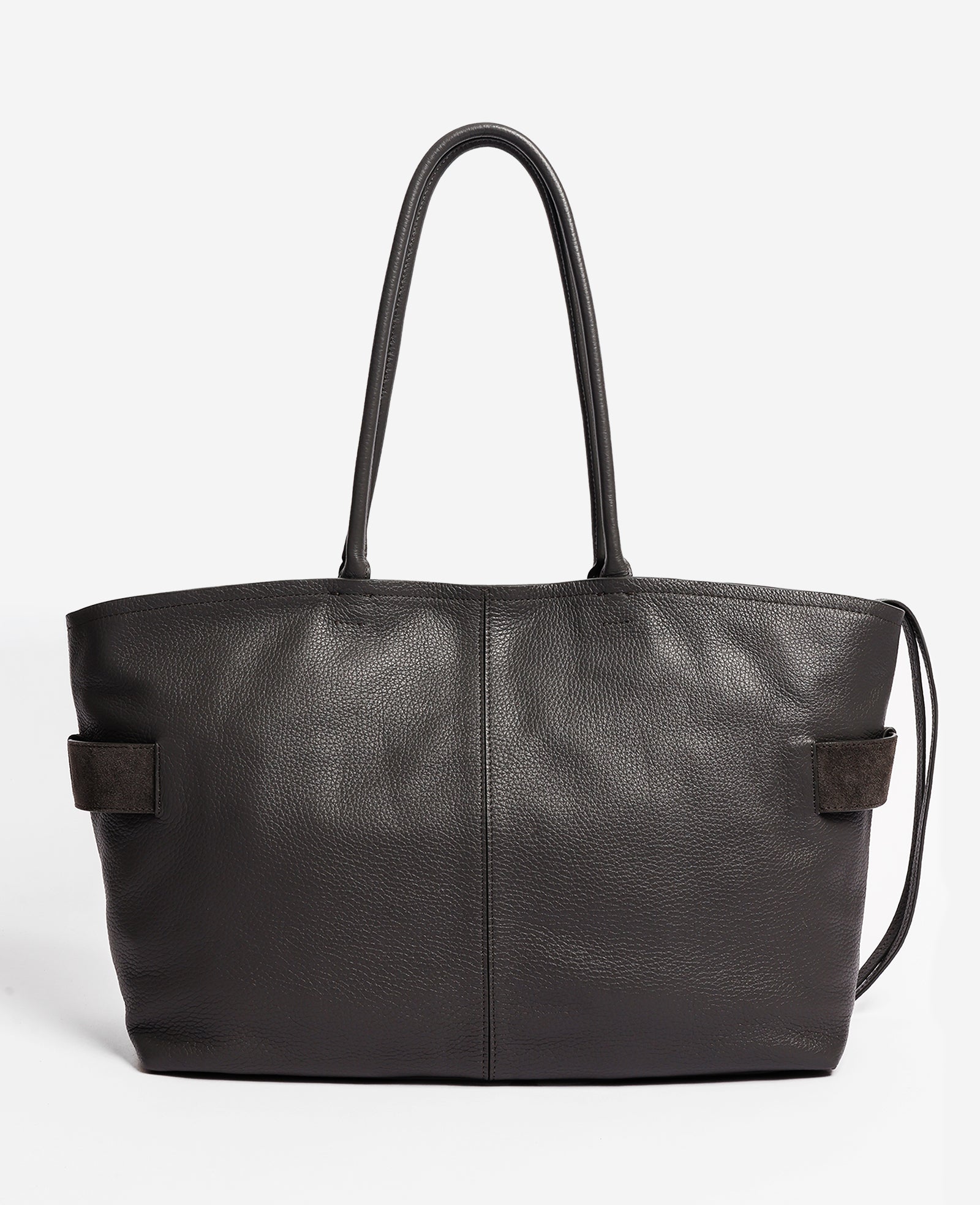 Kenneth Cole Reaction Bags Bowery Leather Tote borsa Steel in pelle