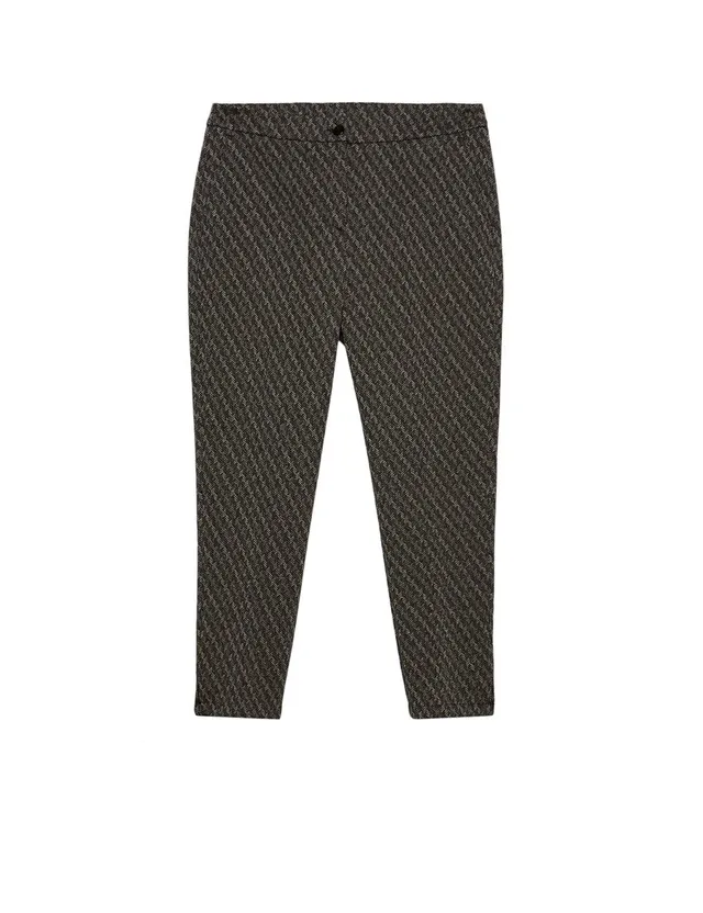 Fiorella Rubino Pantaloni Pantaloni in Punto Milano Fantasia pantaloni con piega stirata
