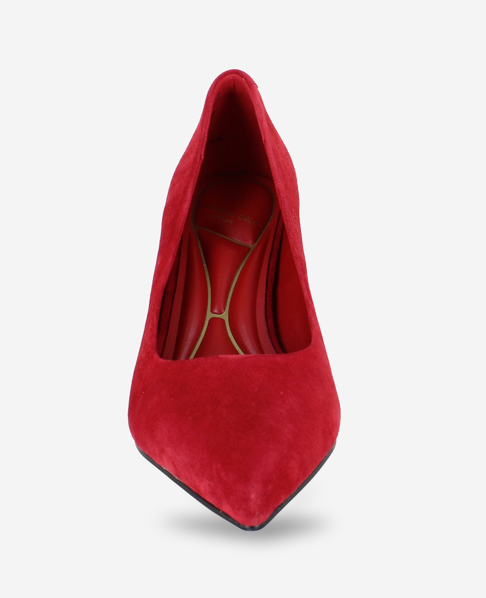 Kenneth Cole Reaction Shoes Perfect Suede Heel décolleté rosse in pelle