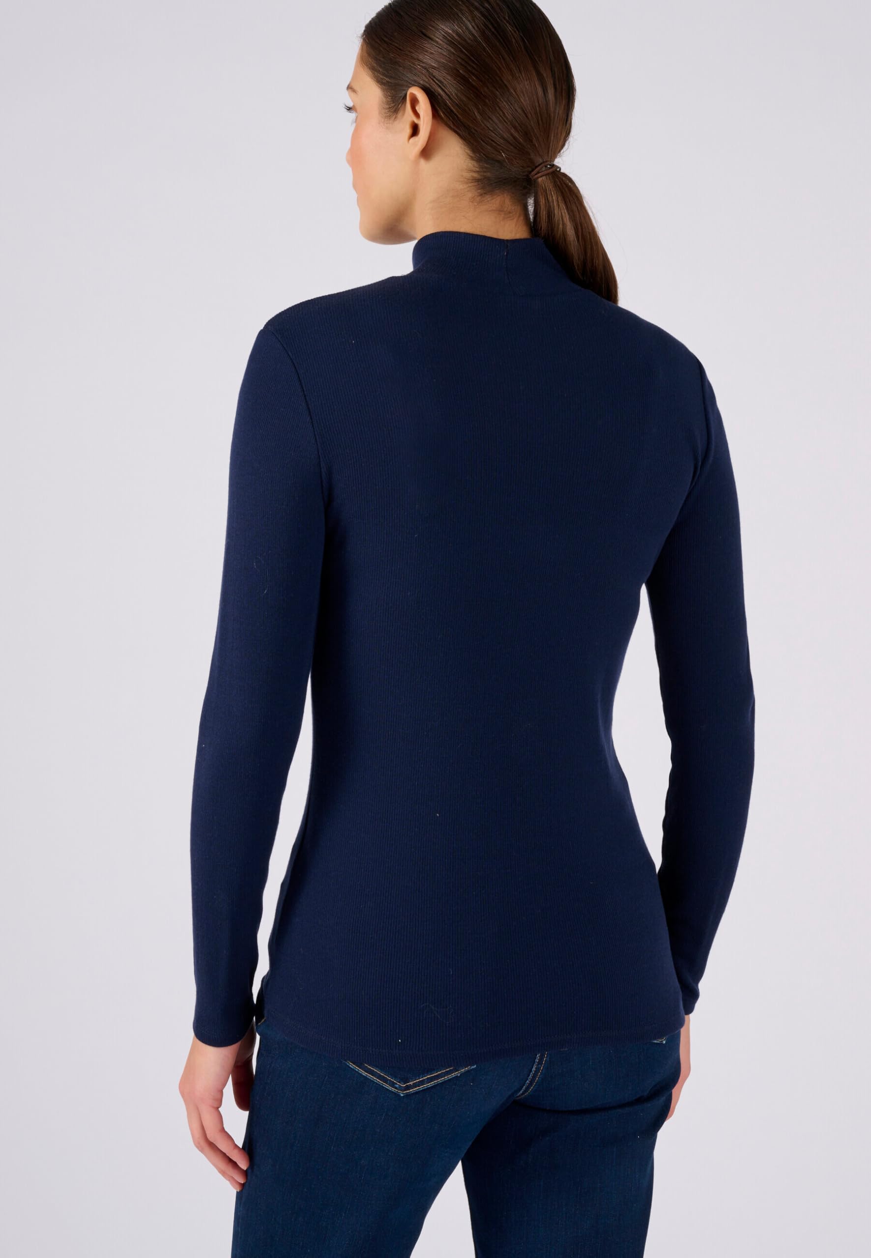Damart Thermolactyl Sottomaglione collo alto a costine donna