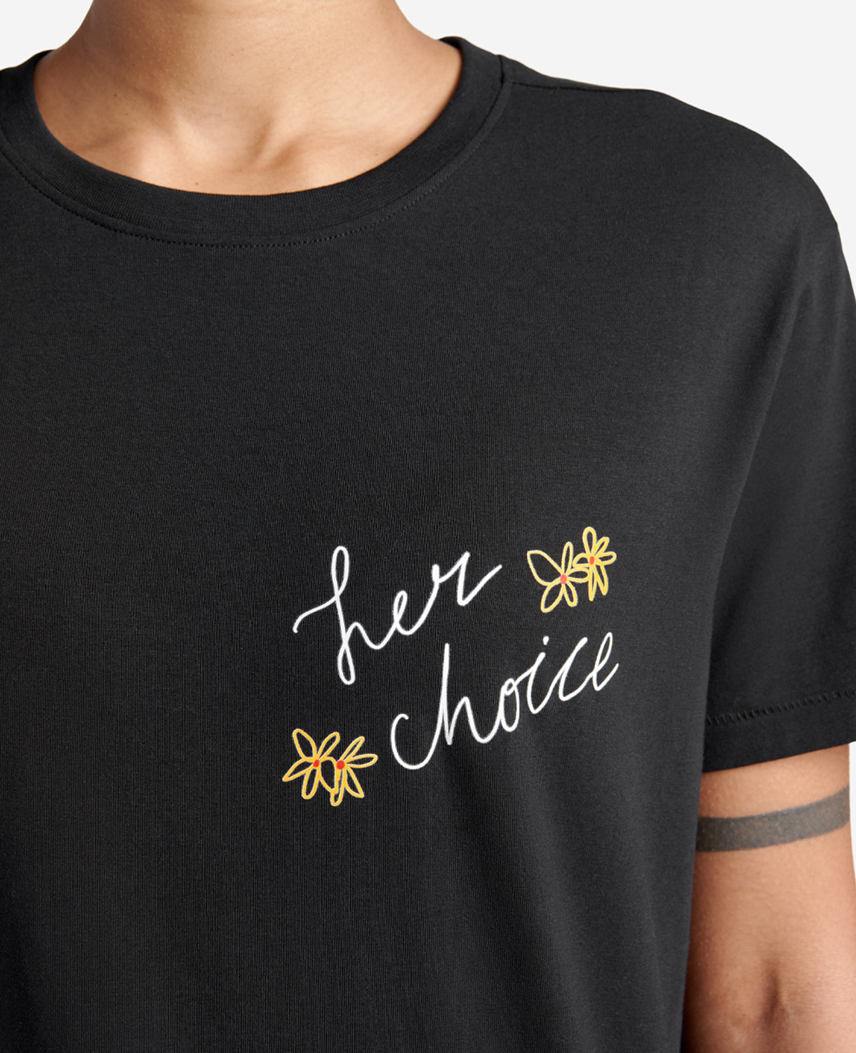 Kenneth Cole Reaction Her Choice T-Shirt maglietta nera unisex in cotone stretch