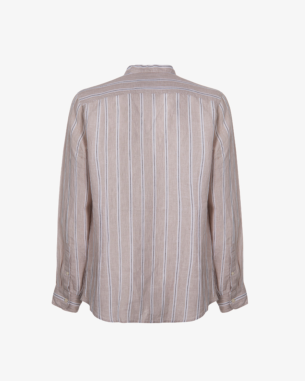 Markup Uomo Camicie Camicia manica lunga collo coreana in lino