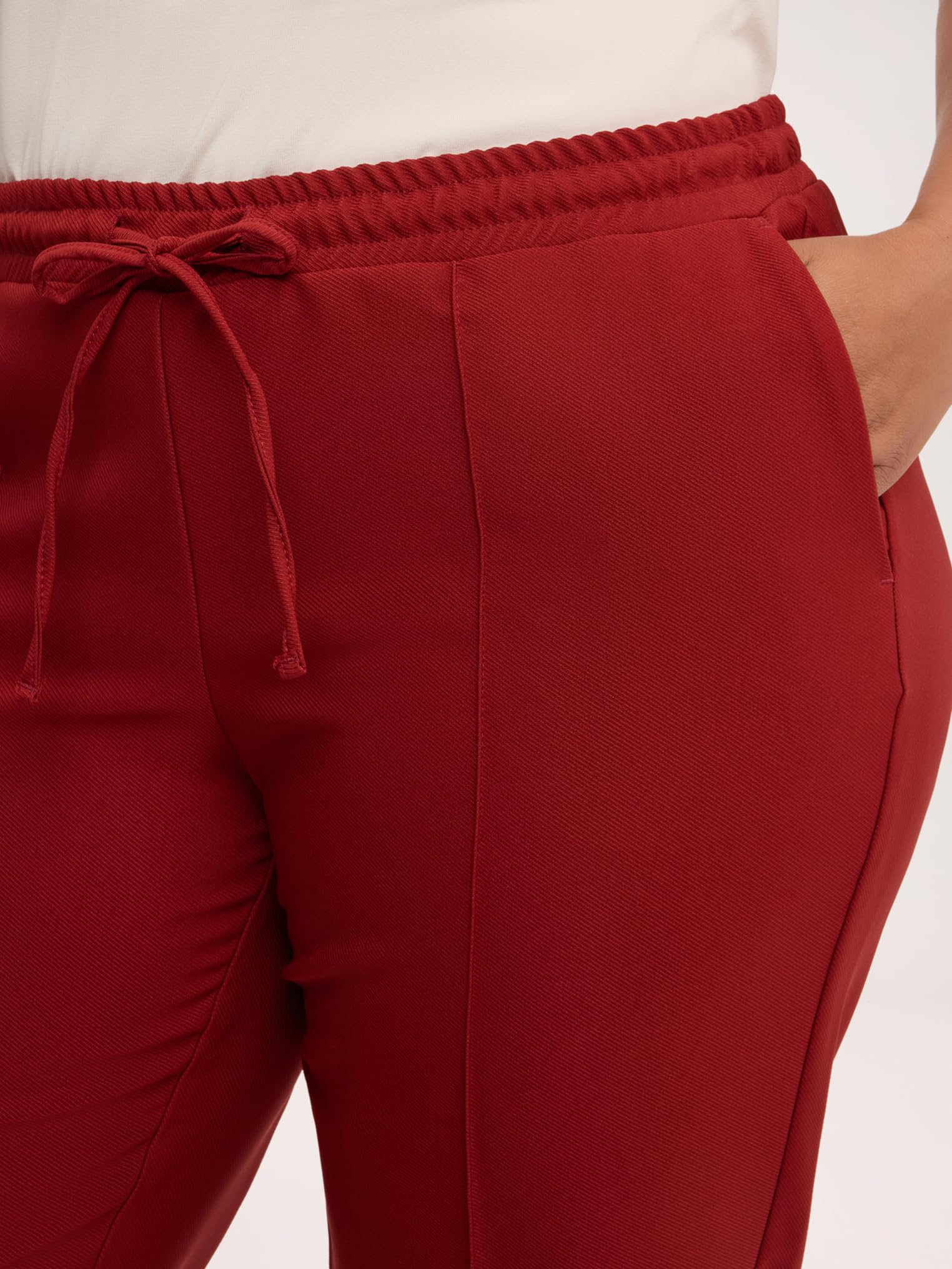 Fiorella Rubino Pantaloni Pantaloni Gamba Dritta con Coulisse pantaloni 50 Plus