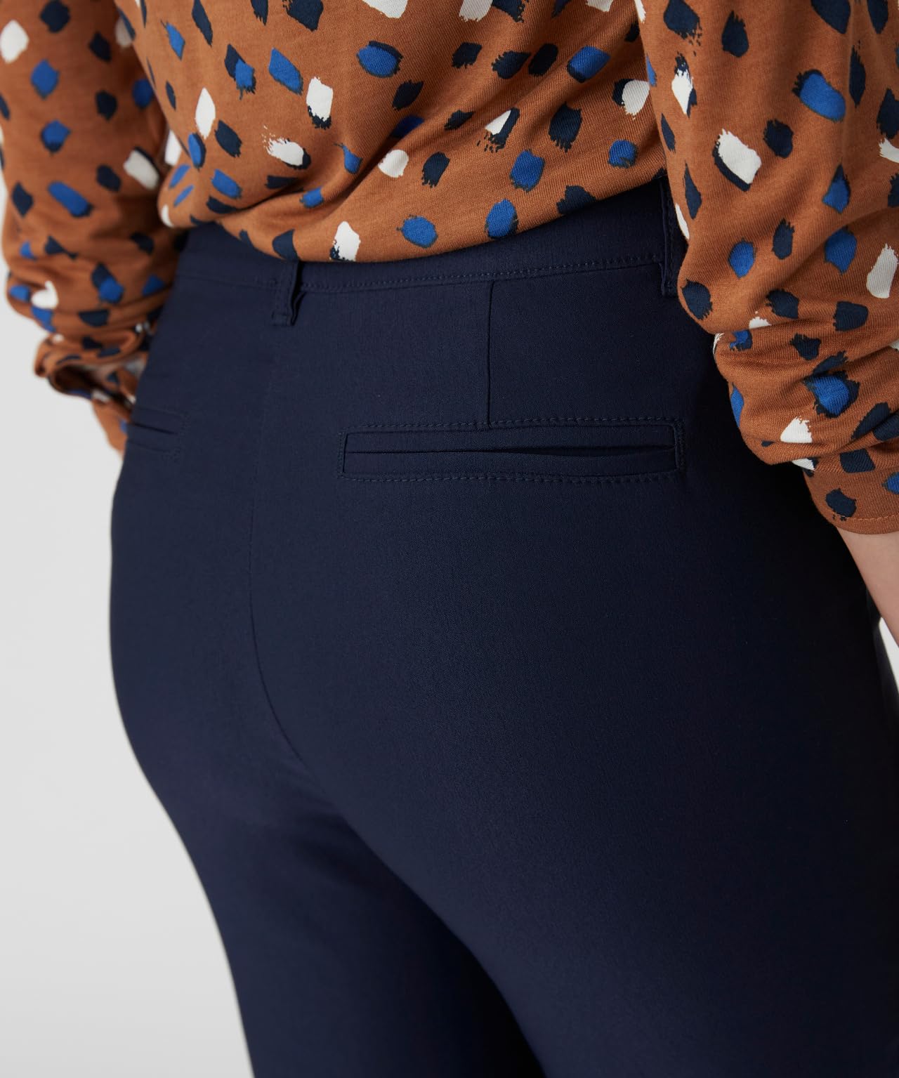 Damart Prêt-à-porter Pantaloni comfort 7/8 donna blu marine scuro 40