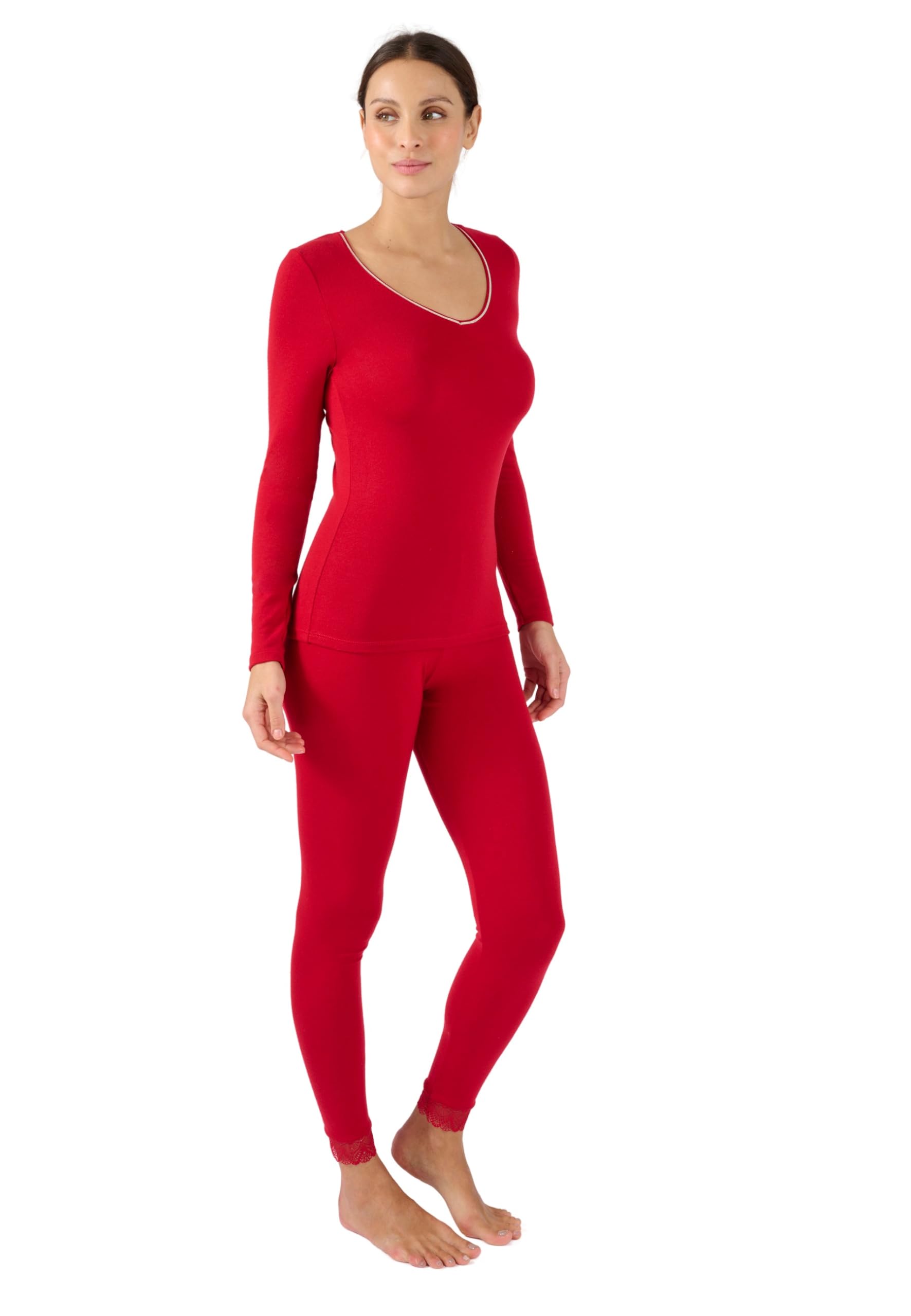 Damart Thermolactyl Sensitive leggings donna rossi calore 3