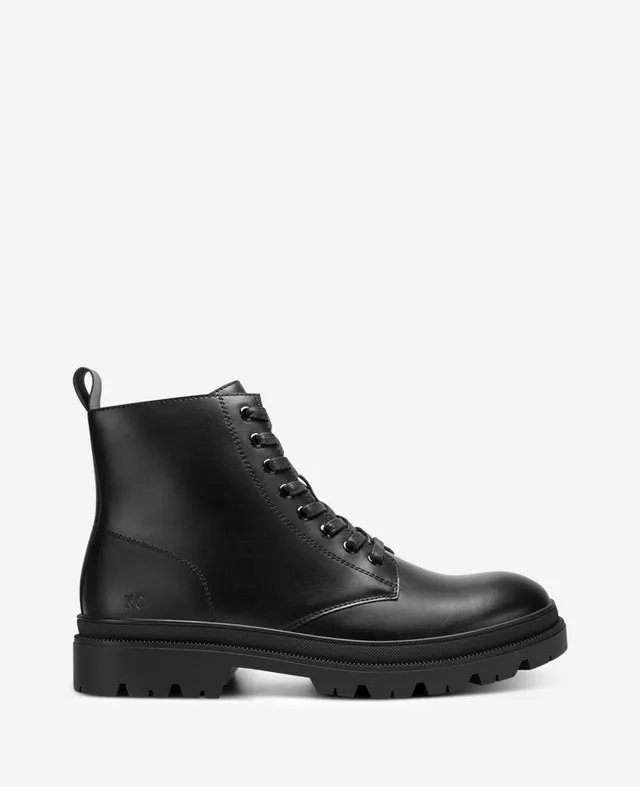 Kenneth Cole Reaction Petro stivale nero stringato con suola carrarmato