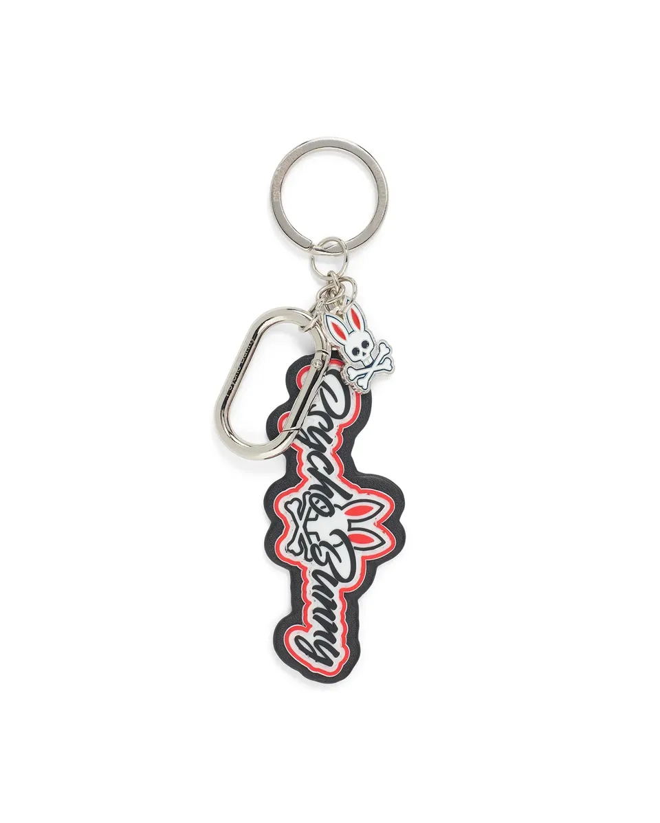 Psycho Bunny Accessories Jaydon Wordmark MO2400122 portachiavi nero
