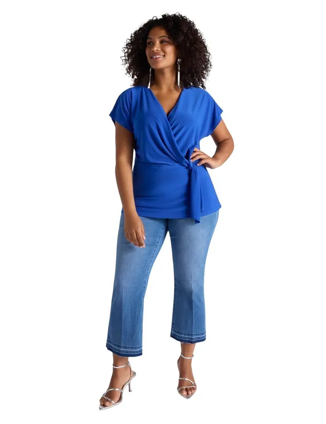 Fiorella Rubino Top e t-shirt T-shirt in jersey con incrocio L Plus