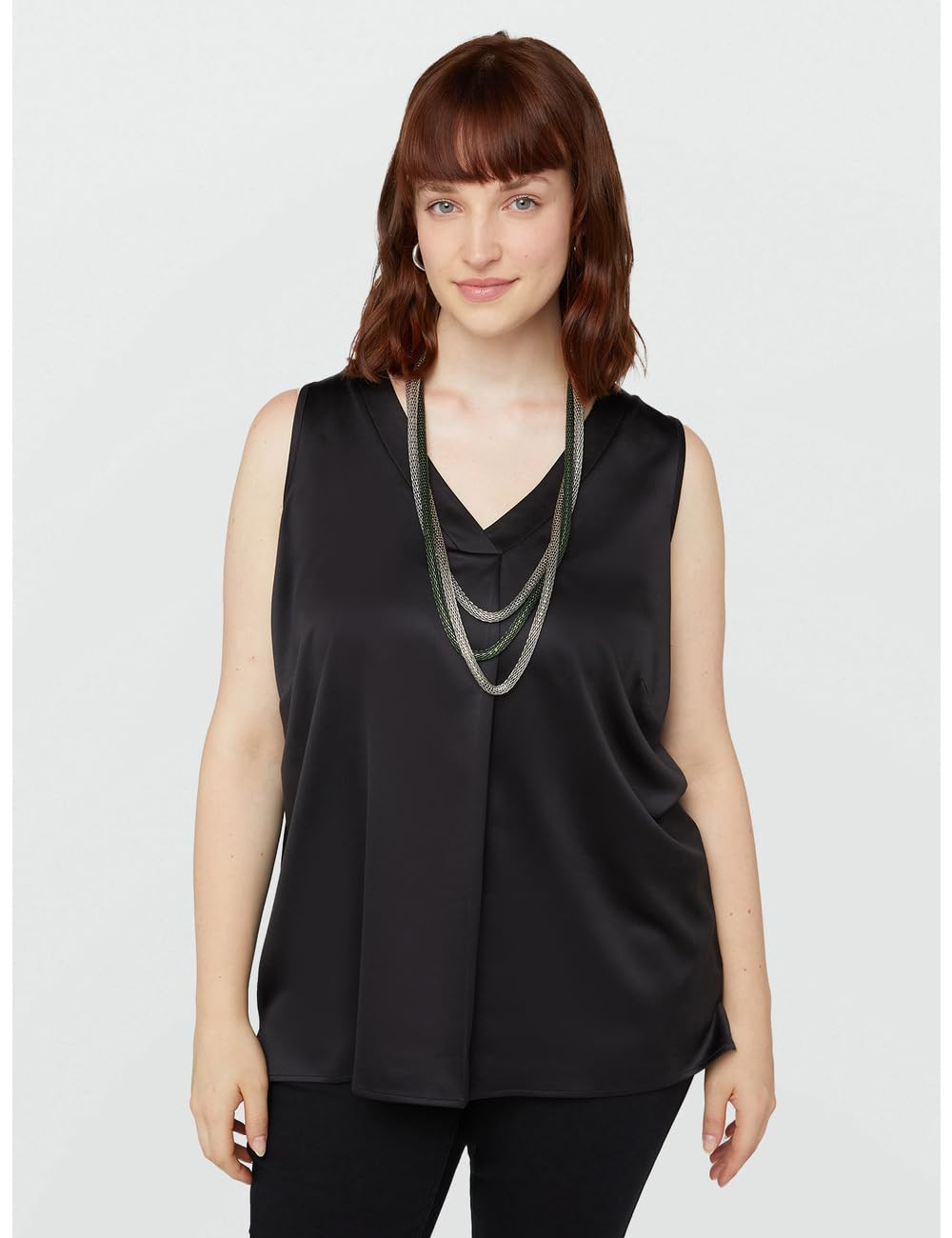 Fiorella Rubino Top e t-shirt Top con Piega Davanti L Plus scollo a V