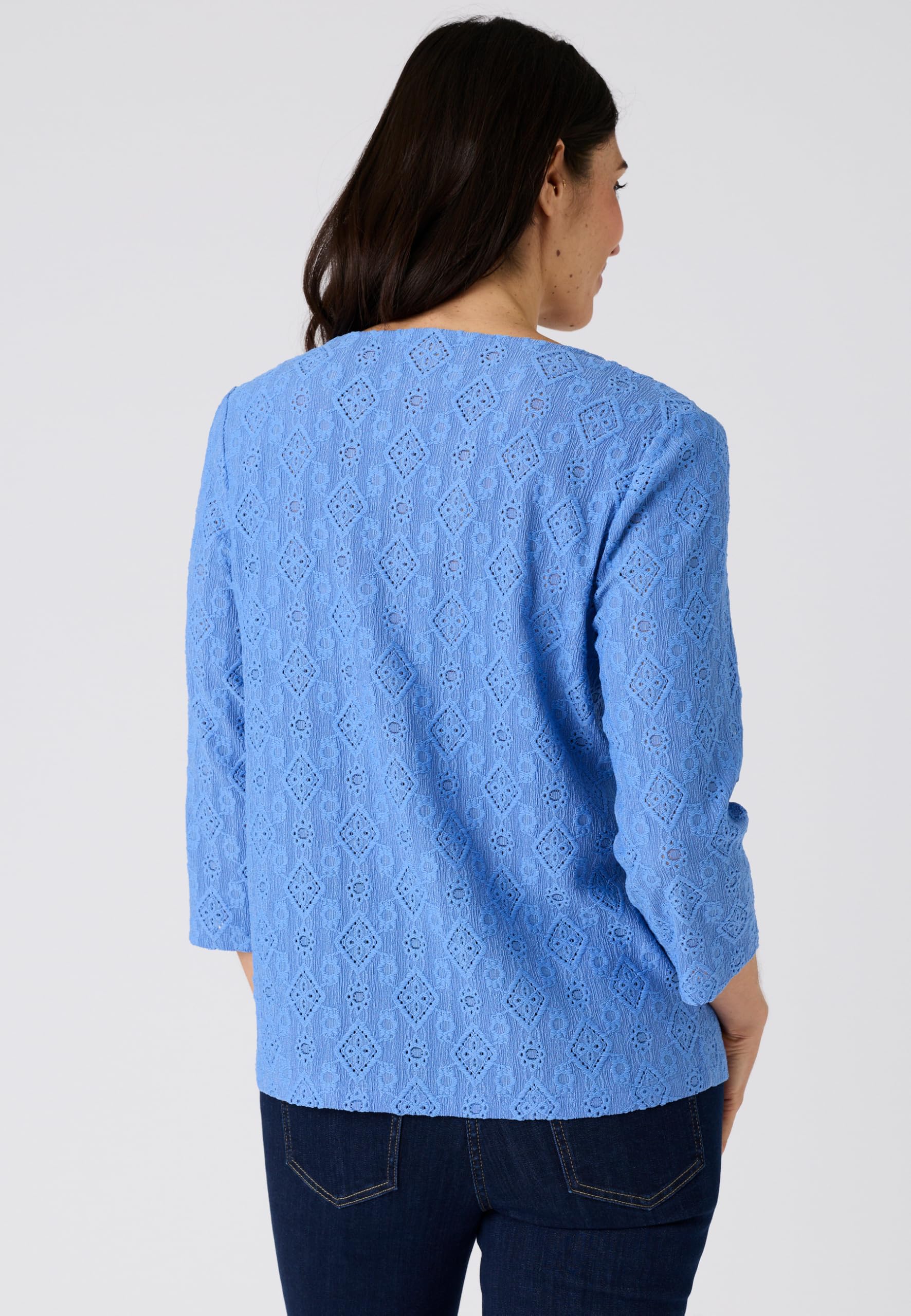 Damart Prêt-à-porter Maglietta a maglia jacquard con trama maglietta donna
