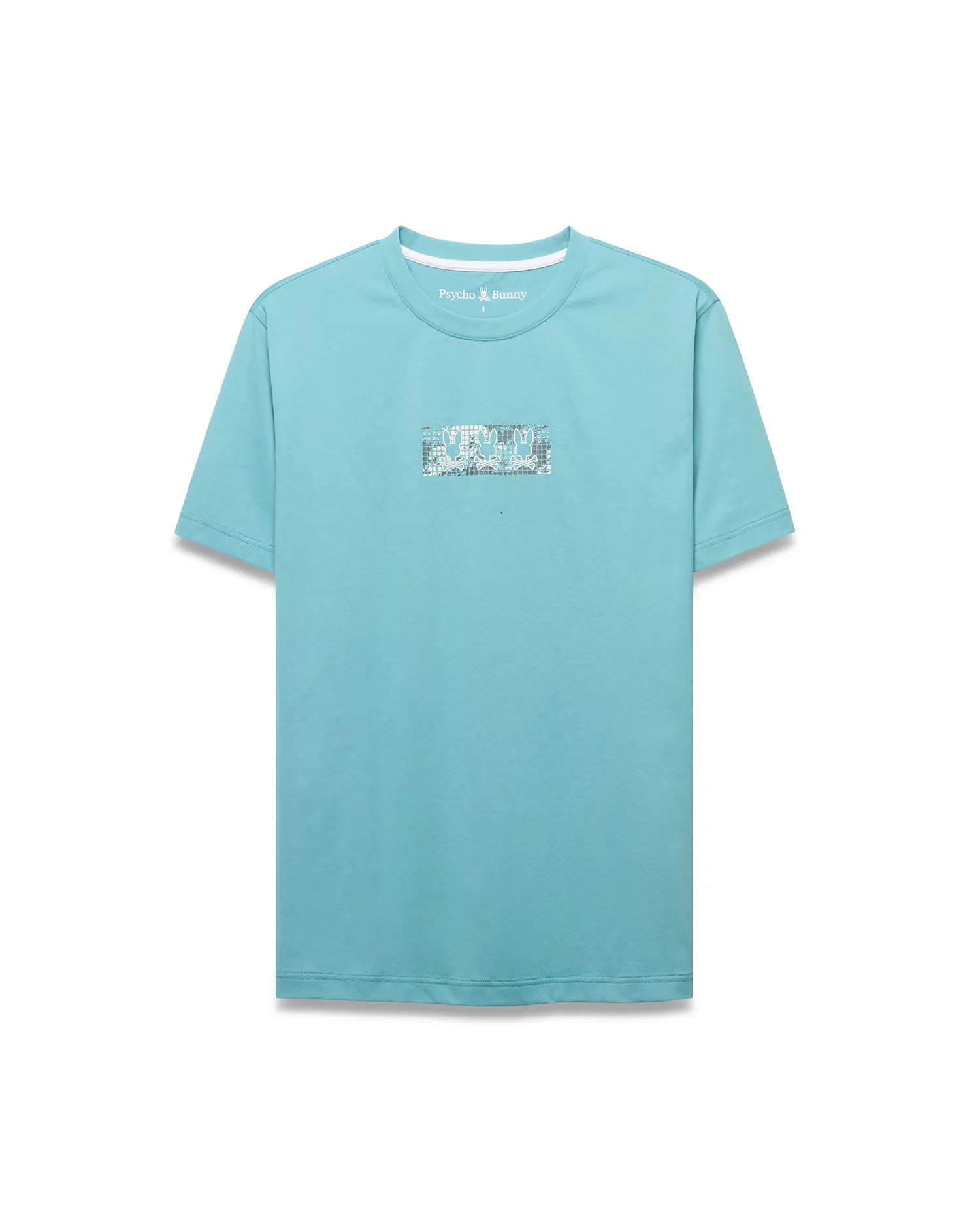 Psycho Bunny Men's Tees Men's Alfie Back Graphic Tee t-shirt blu grafica sul retro