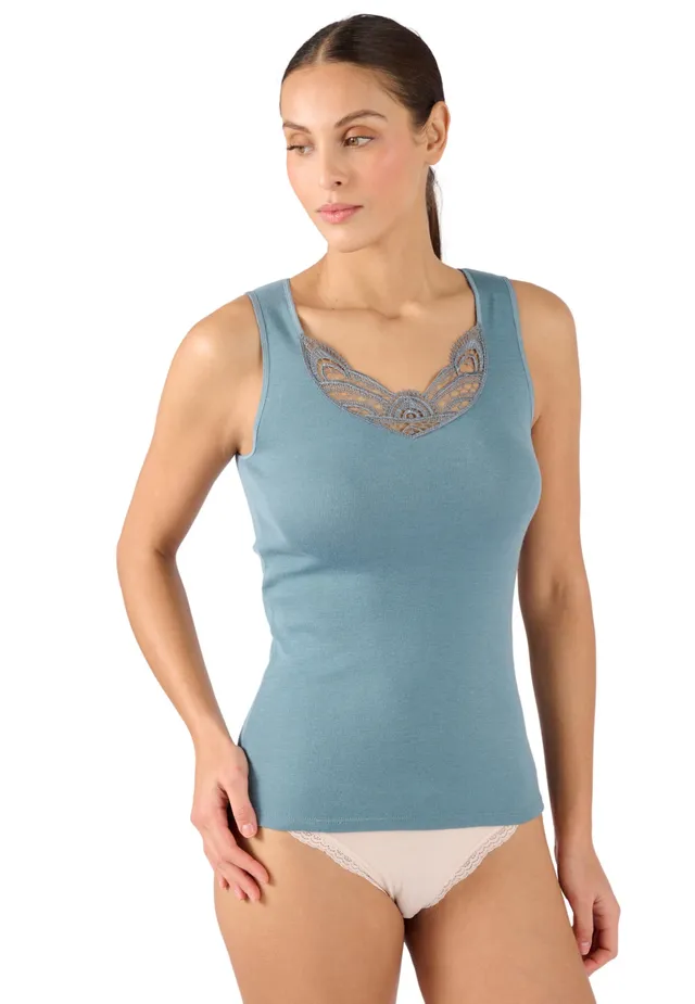 Damart Thermolactyl Canottiera a costine donna S-XXL calore medio
