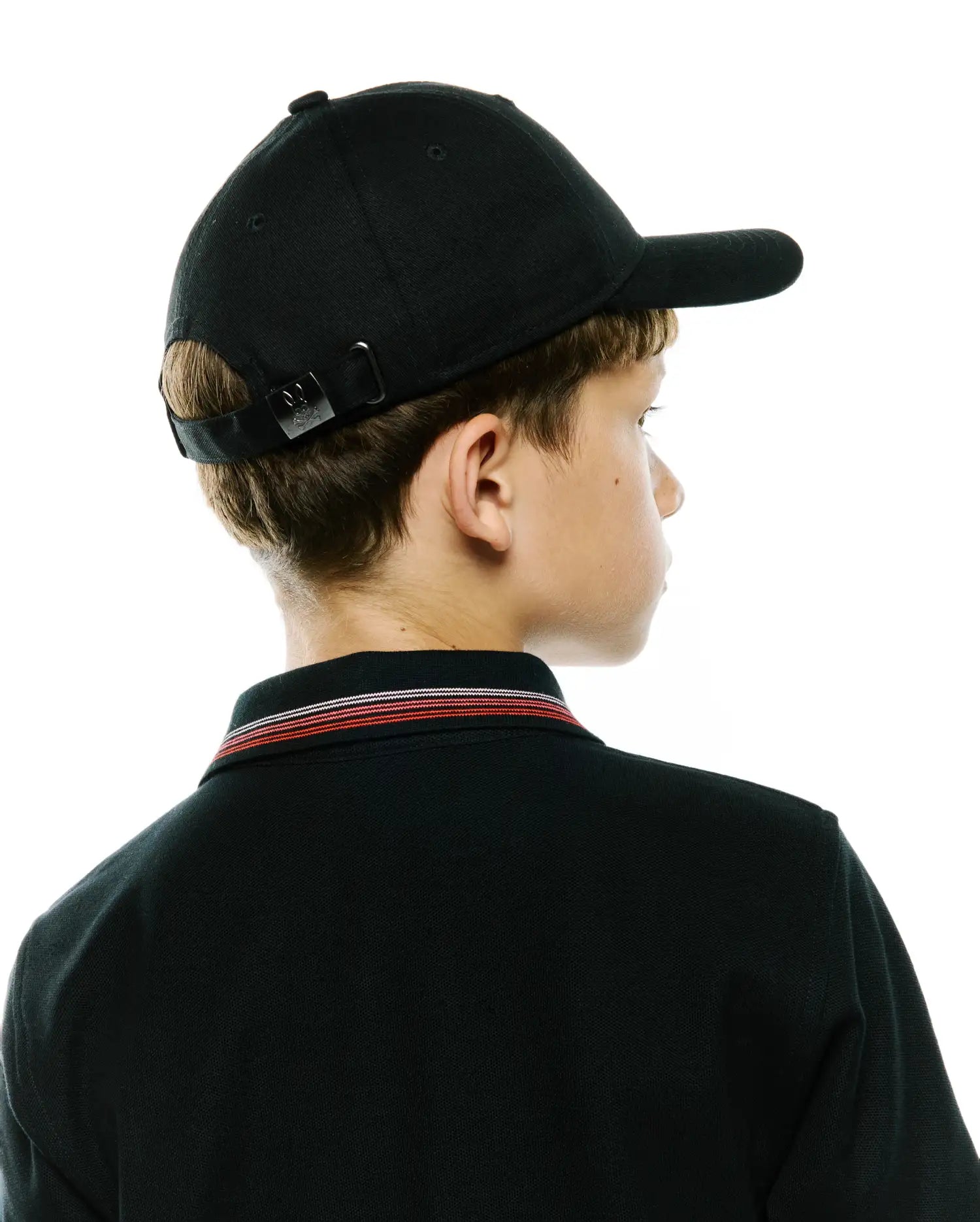 Psycho Bunny Kids Accessories Jaydon KO1500067 cappellino nero cotone