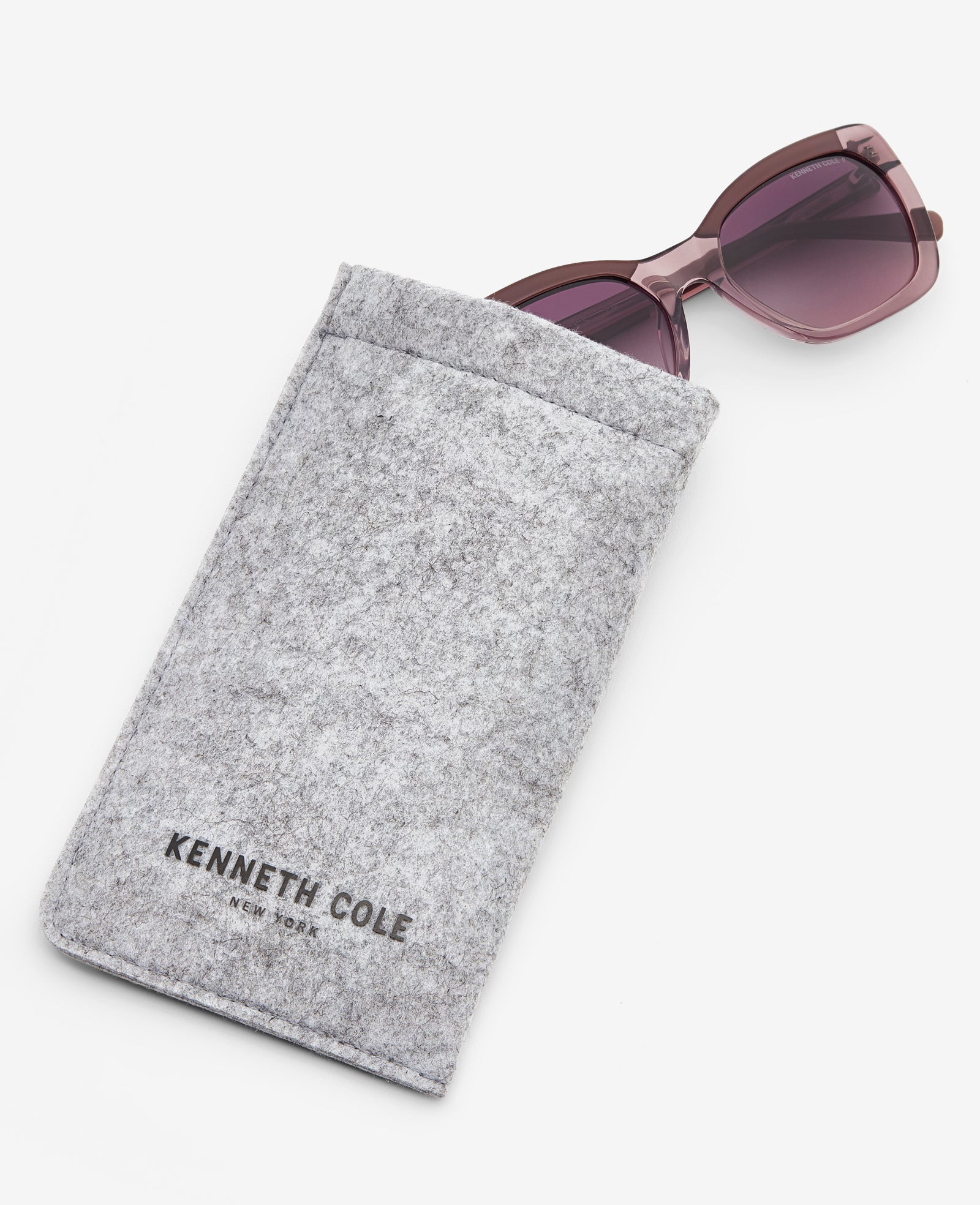Kenneth Cole Reaction Sunglasses & Eyewear Cat Eye Acetate occhiali da sole viola polarizzati
