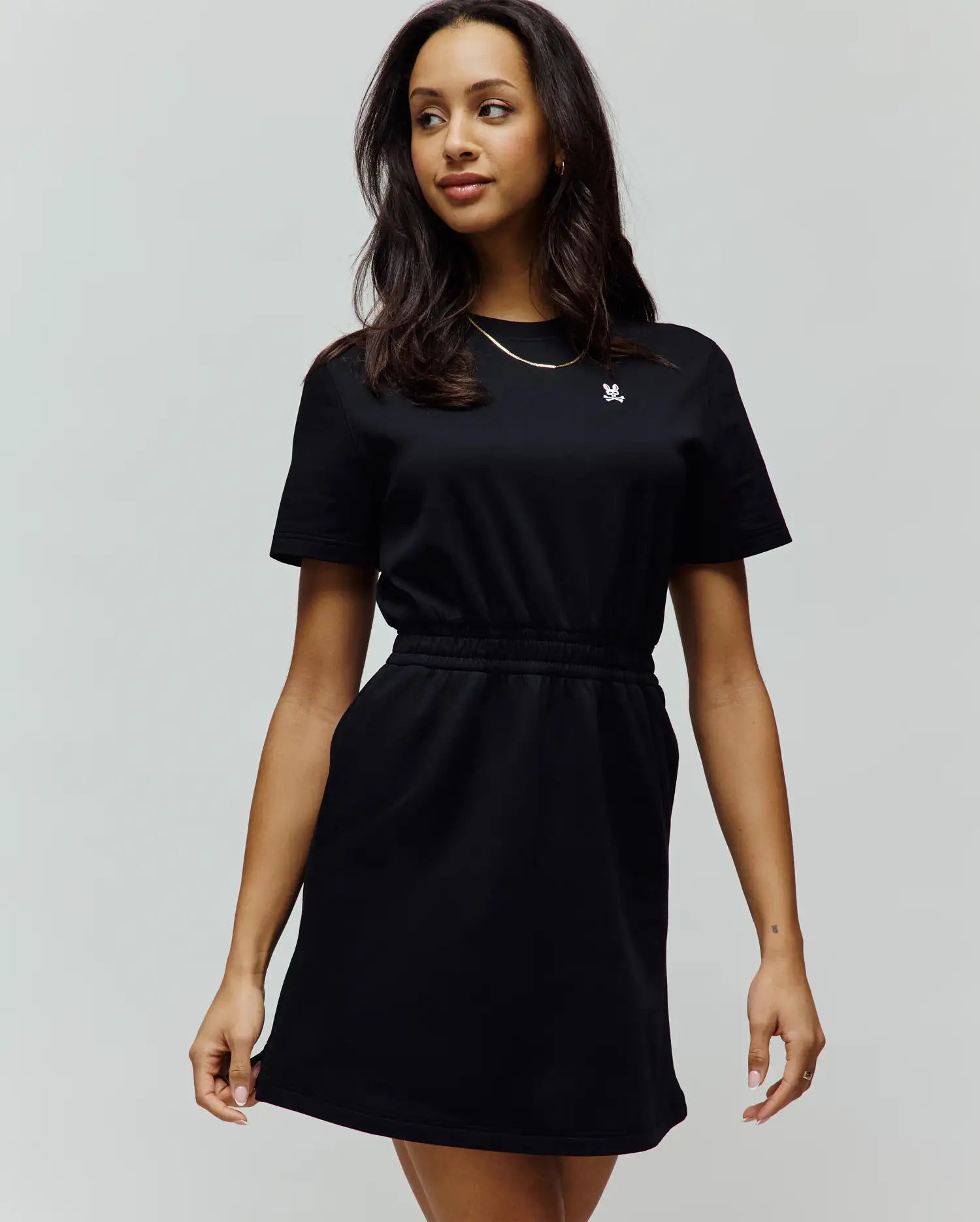 Psycho Bunny Women's Dresses Penelope Dress abito nero in cotone modal