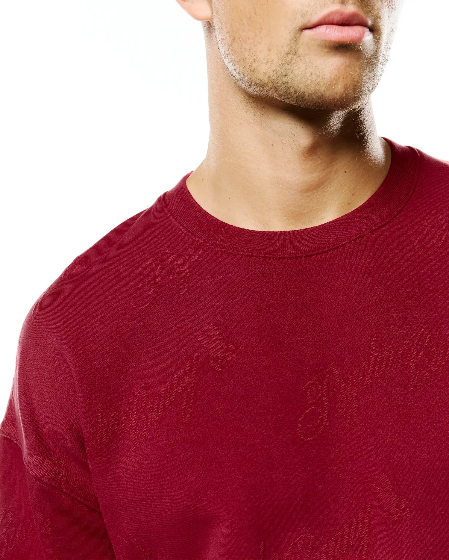 Psycho Bunny Men's Sweatshirts & Hoodies MEN'S CEDRICK JACQUARD SWEATSHIRT MT0500250 felpa rossa