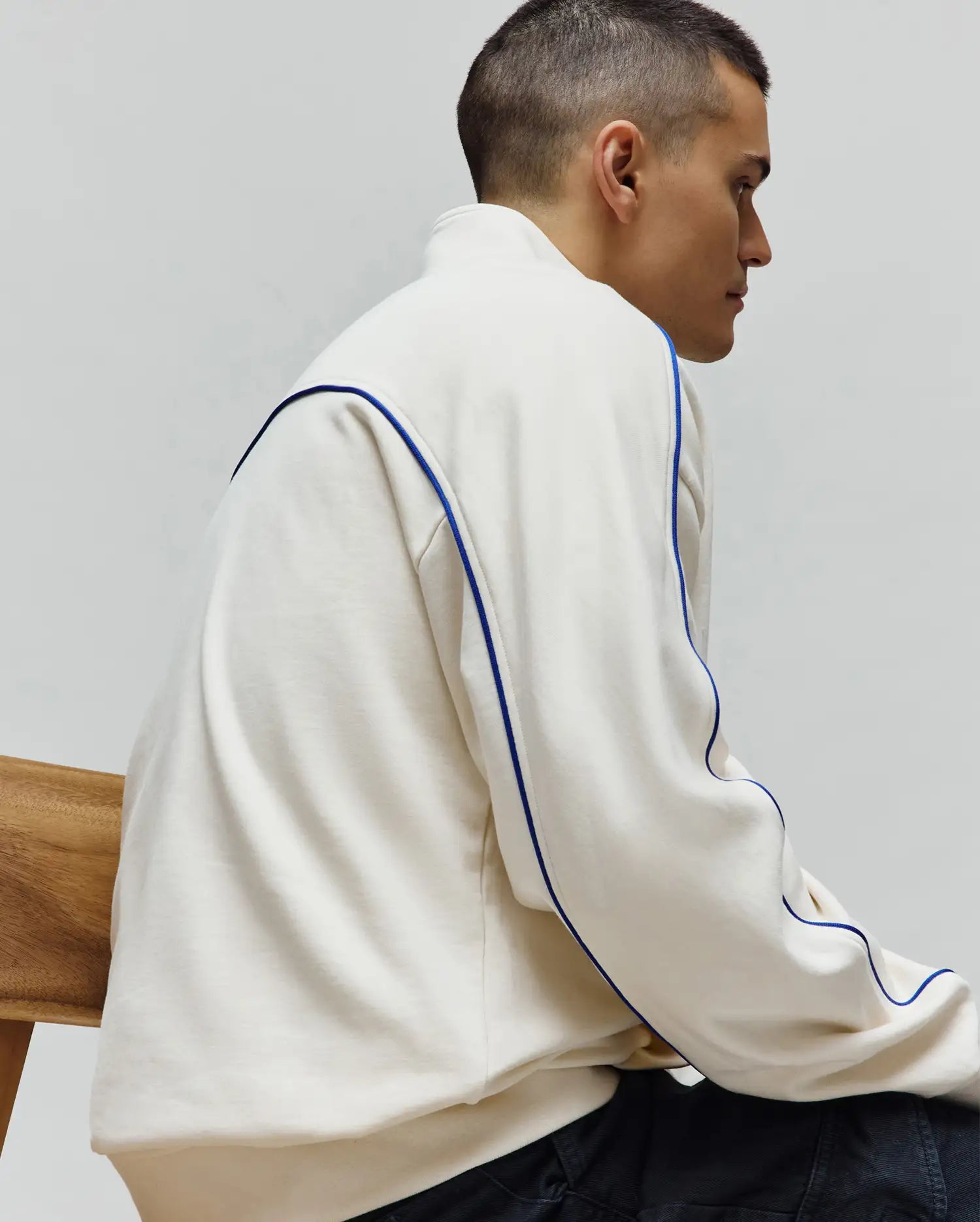 Psycho Bunny Toby 1/4 Zip felpa bianca XXS-XXXL in cotone misto