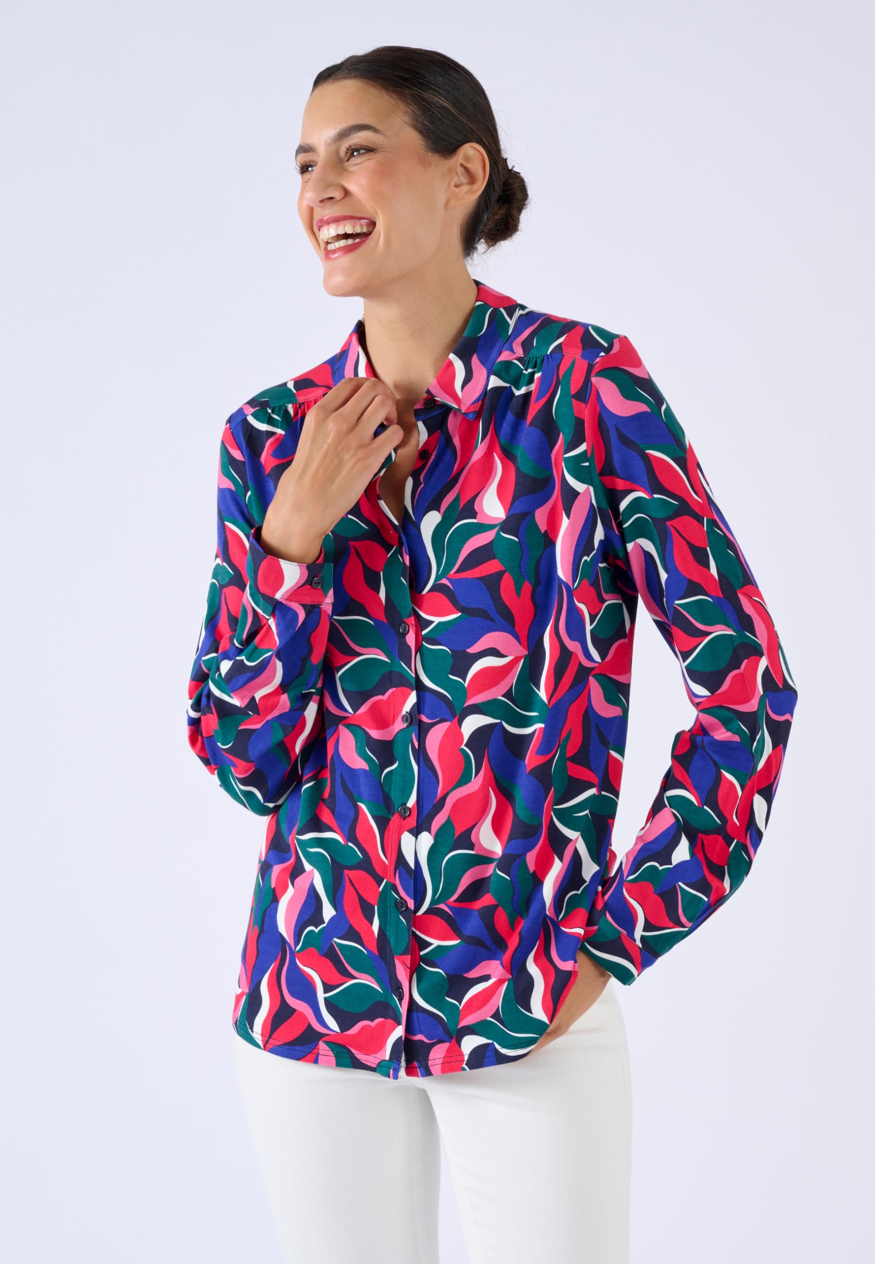 Damart Prêt-à-porter camicetta fluida viscosa stretch donna