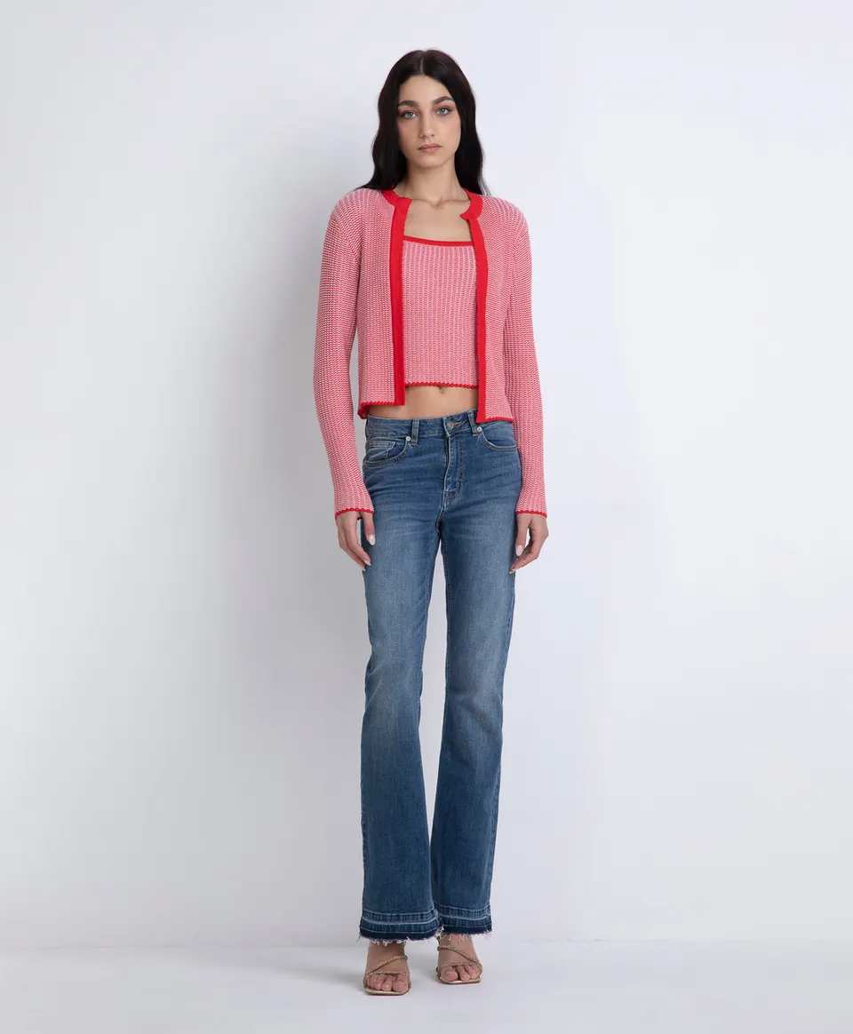 Markup Donna Maglieria Cardigan bicolore da donna