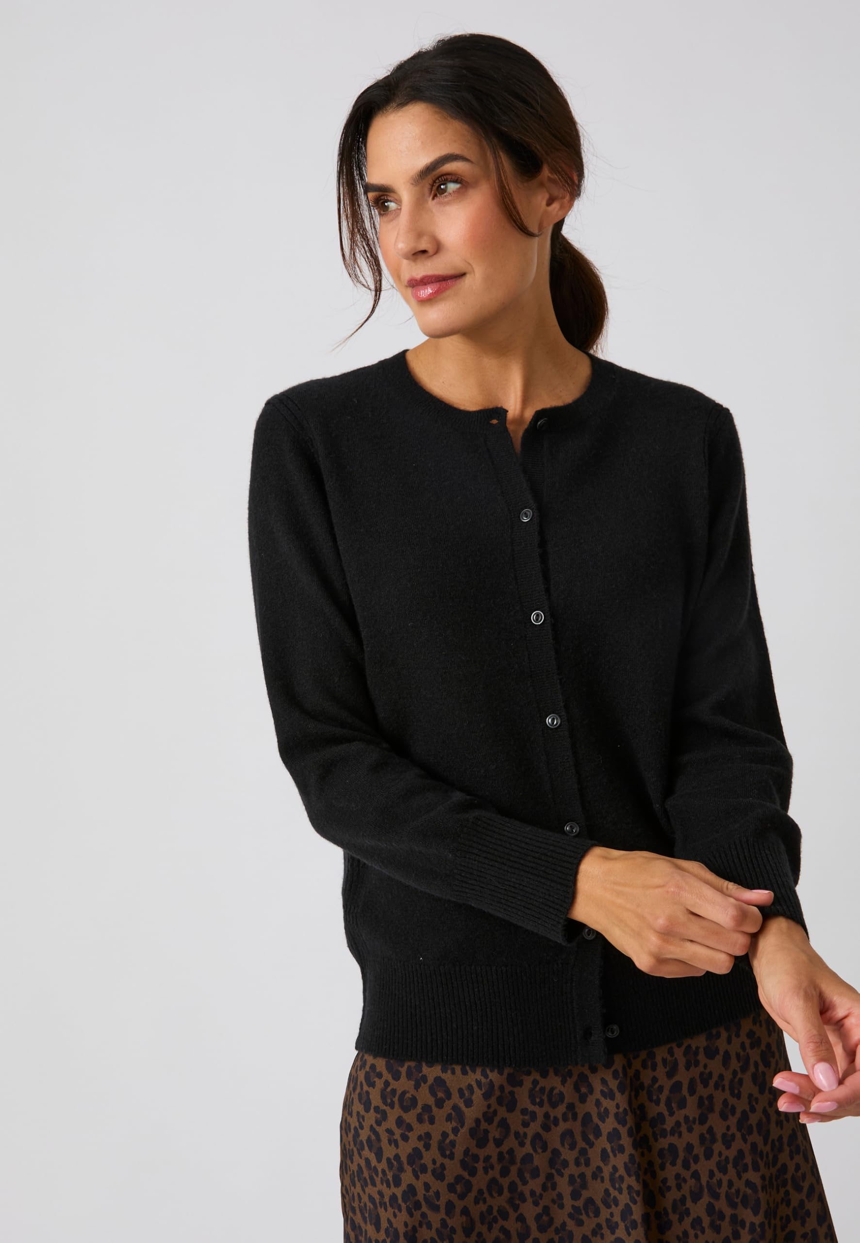 Damart Thermolactyl cardigan donna nero taglia 38-40 in lana