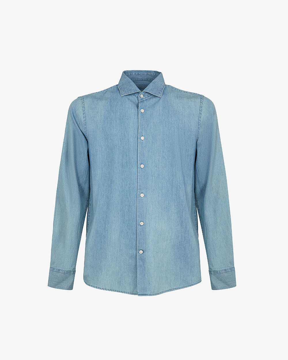 Markup Uomo Camicie Camicia manica lunga collo francese denim light