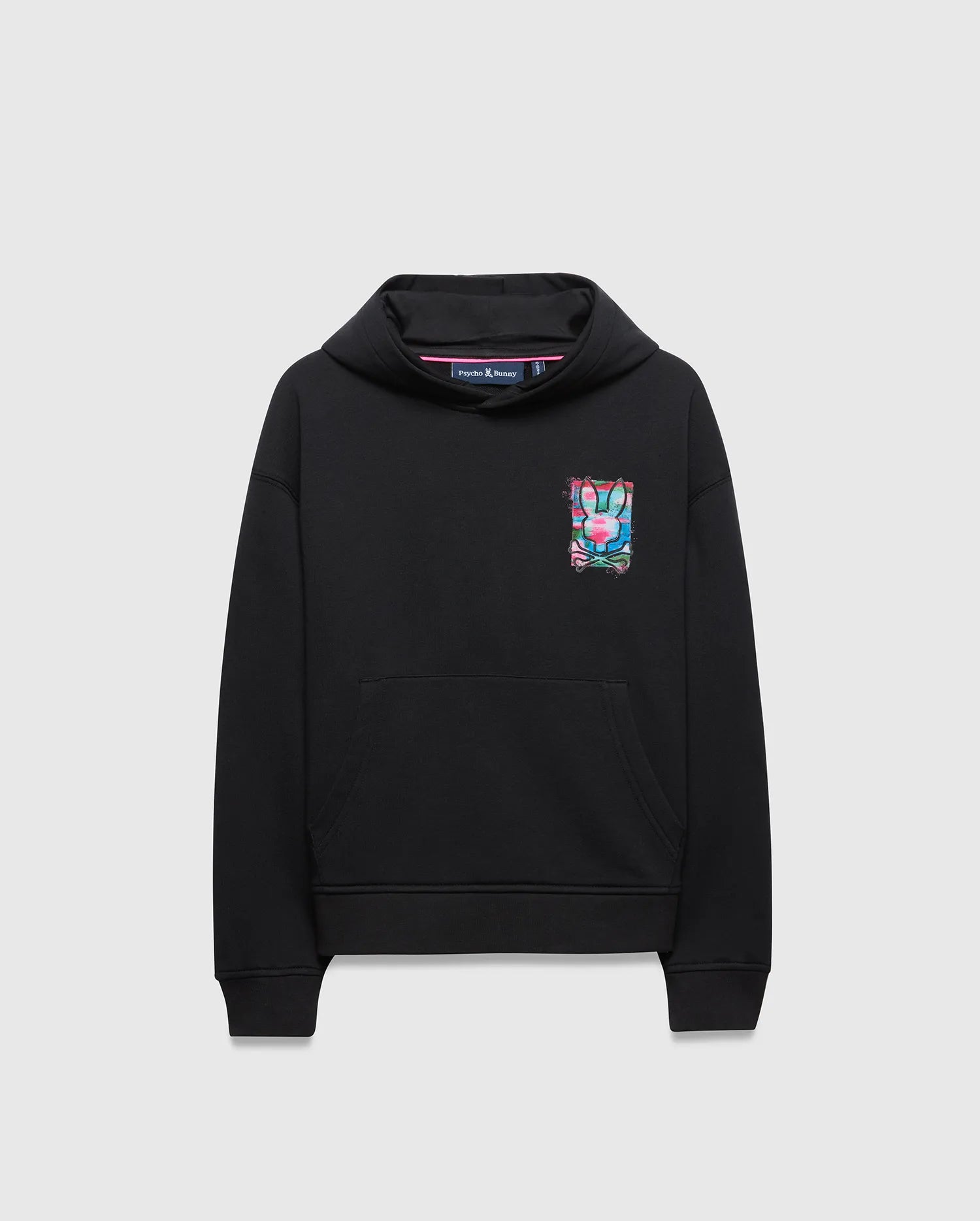 Psycho Bunny Kids Sweatshirts & Hoodies Isaac Hoodie KT0500072 felpa nera con cappuccio