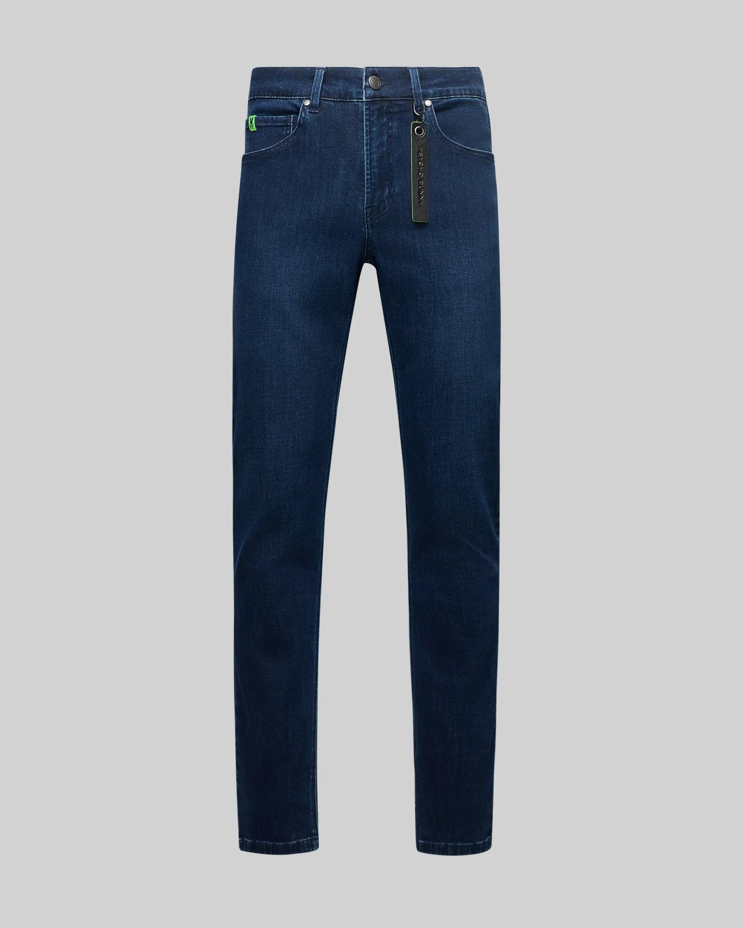 Psycho Bunny Men's Pants Emerson Slim Fit Denim Pant 32 L MB0600010 jeans Blue Black Rinse