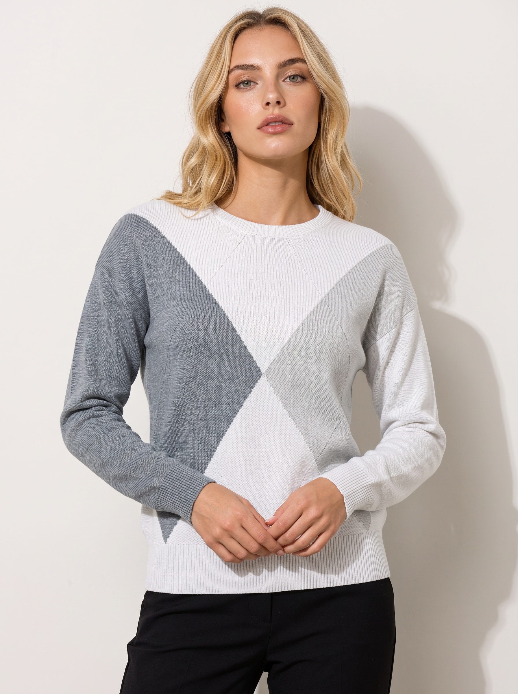 Markup Donna Maglieria Maglia rombi jacquard