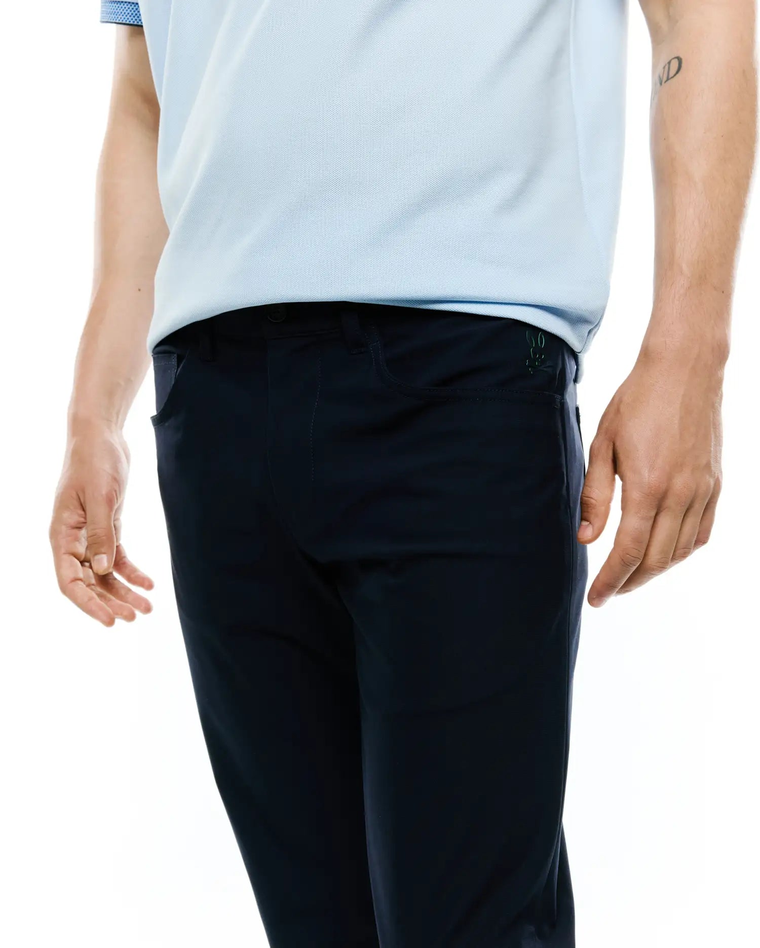 Psycho Bunny Men's Pants Maverick 10K Step Pant pantaloni blu 29–40 elasticizzati