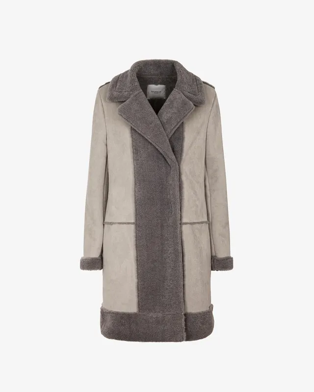 Markup Donna Cappotti Montone lungo cappotto montone lungo