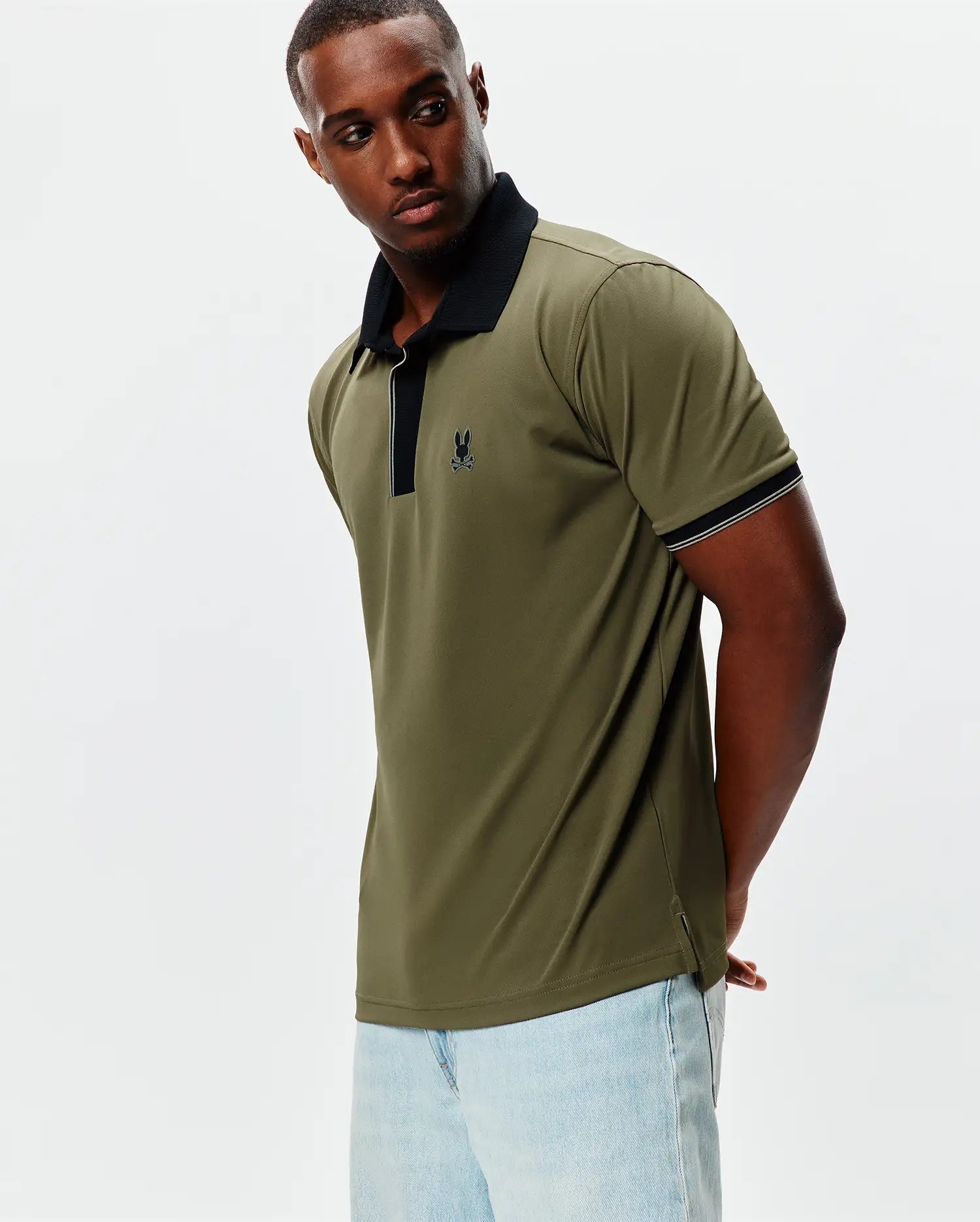 Psycho Bunny Men's Polos Redmonds Sport Polo polo verde slim fit