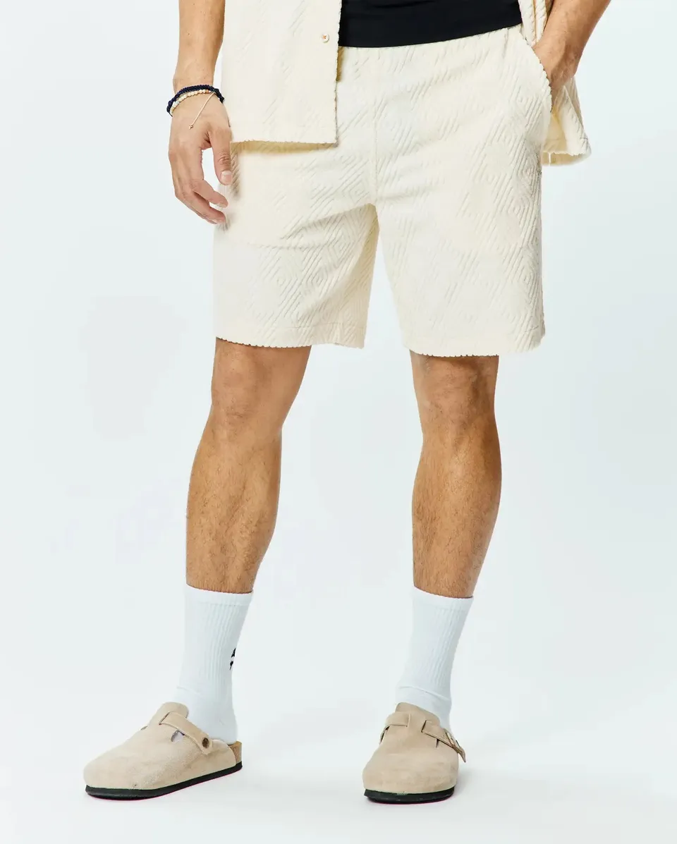 Psycho Bunny Men's Shorts Tristan pantaloncini 8" bianchi XXS–XXXL in spugna