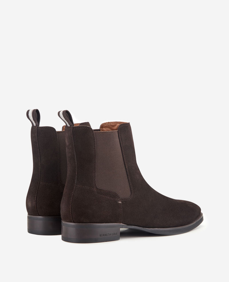 Kenneth Cole Reaction Shoes Raymond Suede Chelsea Boot stivaletti Mocha Suede in camoscio