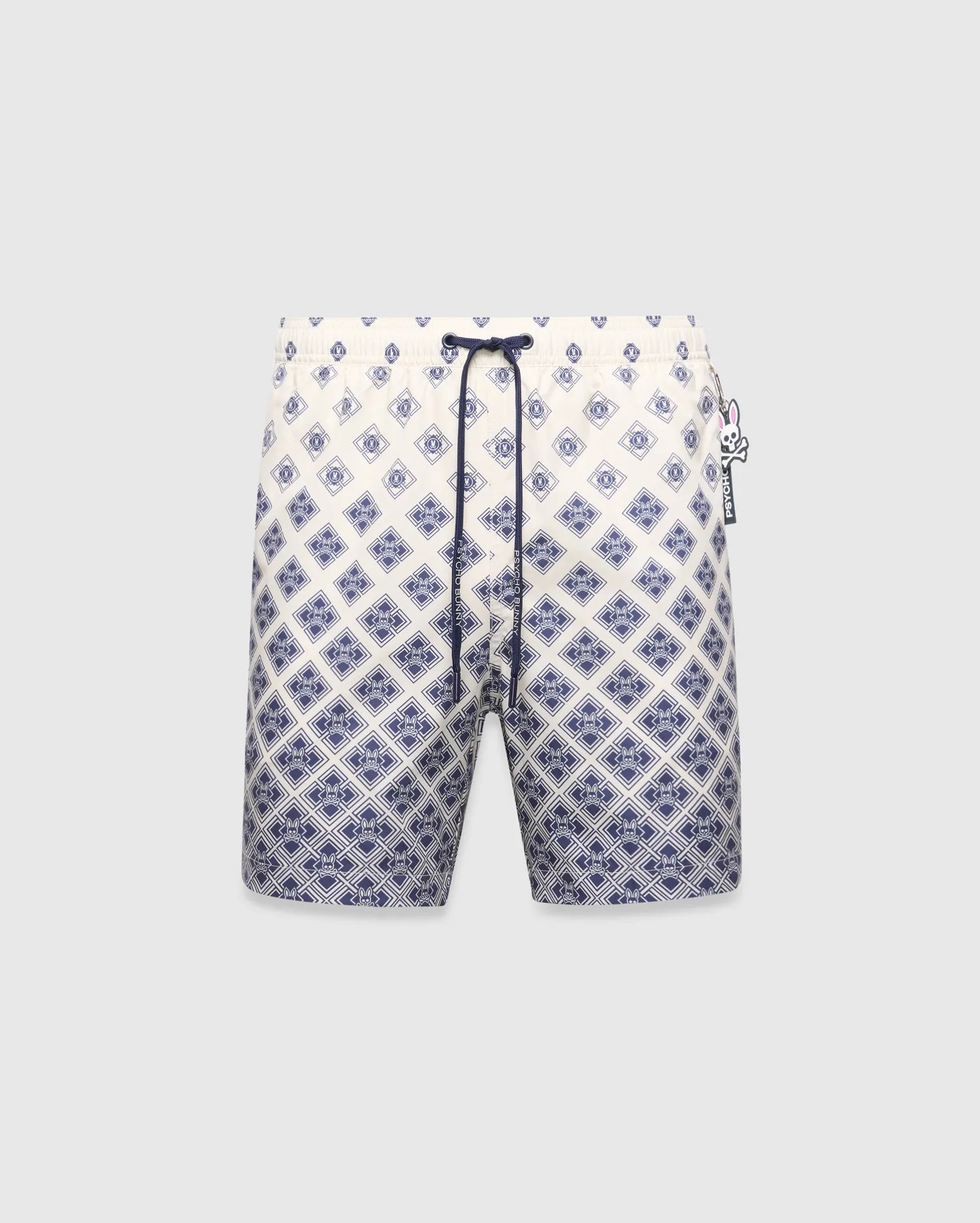Psycho Bunny Men's Swimwear Tobias Swim Trunk 6" MB1000121 costume bianco 6"