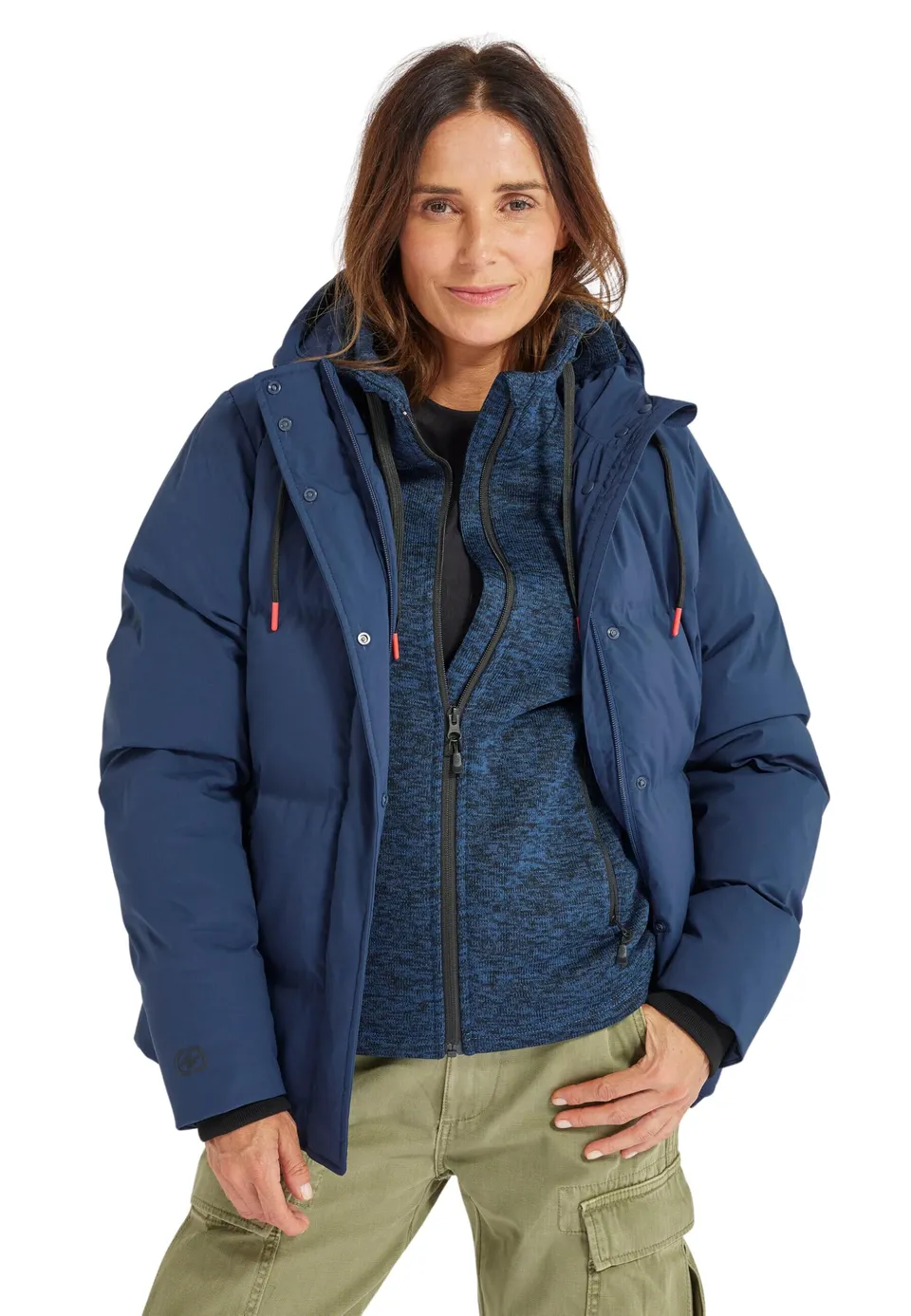 Damart Prêt-à-porter Piumino termico da donna con cappuccio XS
