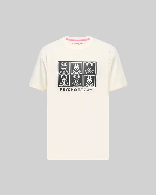 Psycho Bunny Men's Tees Keon Graphic Tee t-shirt in cotone Pima con grafica