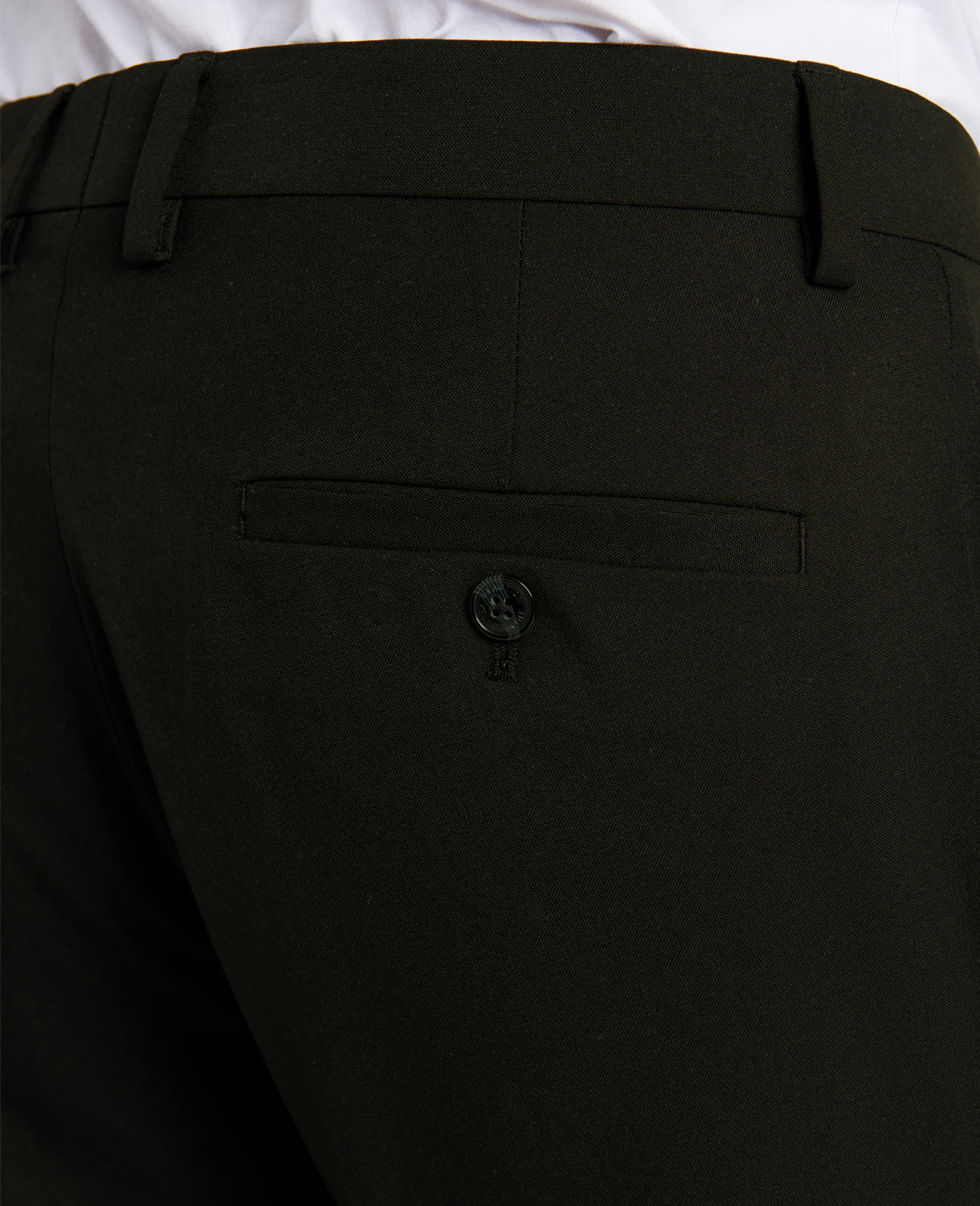 Kenneth Cole Reaction Modern-Fit Micro Check Stretch Trouser pantaloni neri 32/29 elasticizzati