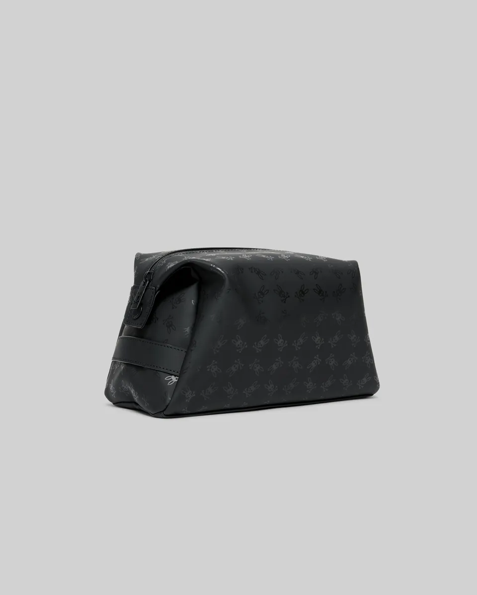 Psycho Bunny Accessories Rubberized All Over Bunny Toiletry Kit beauty case nero