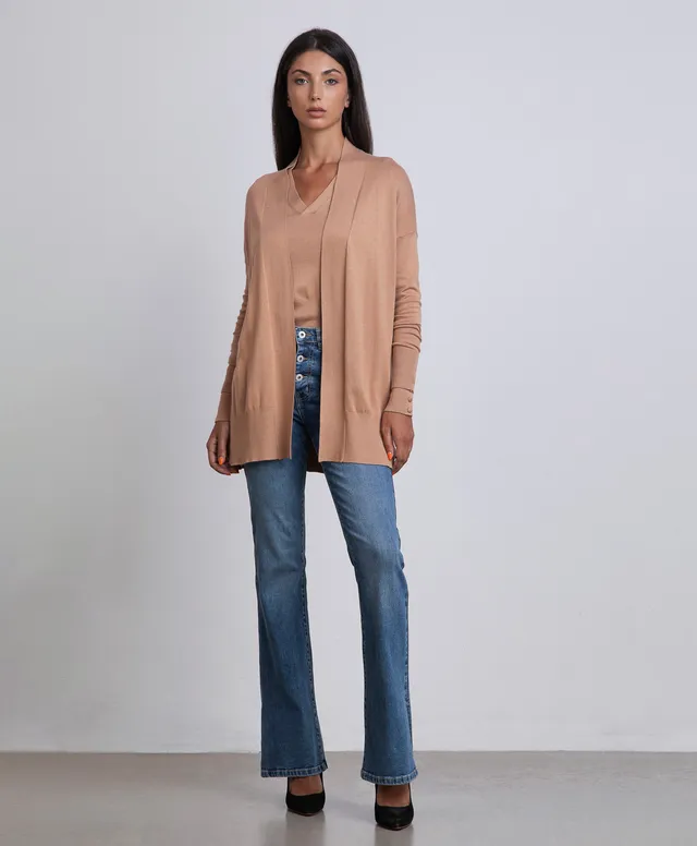 Markup Donna Maglieria Cardigan lungo aperto da donna