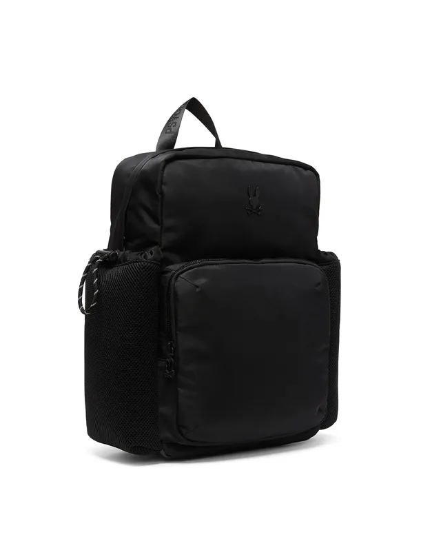 Psycho Bunny Accessories Men's Nylon Utility Backpack MO2400146 zaino nero nylon