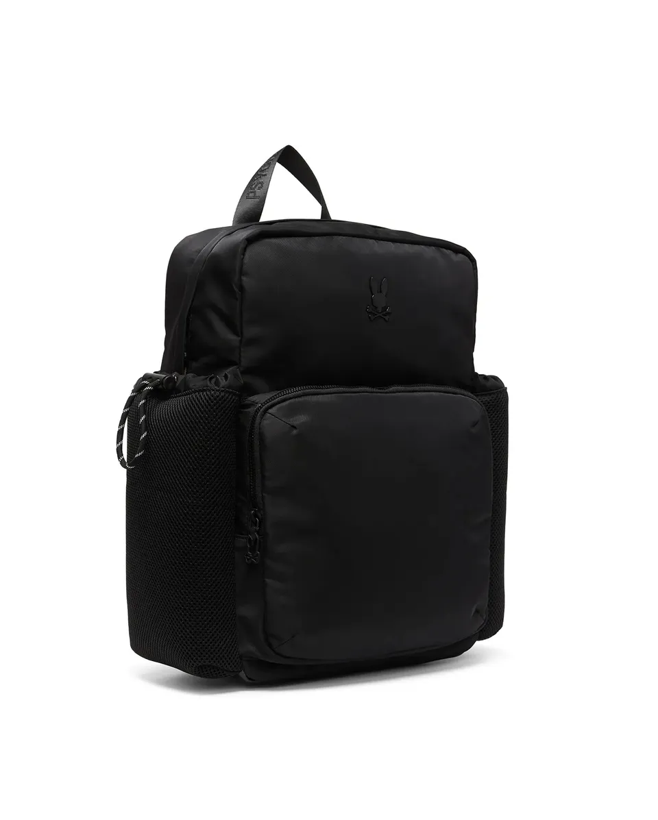 Psycho Bunny Accessories Men's Nylon Utility Backpack MO2400146 zaino nero nylon