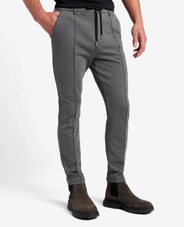 Kenneth Cole Reaction Clothing Knit Tailored Pant pantaloni nero mélange S