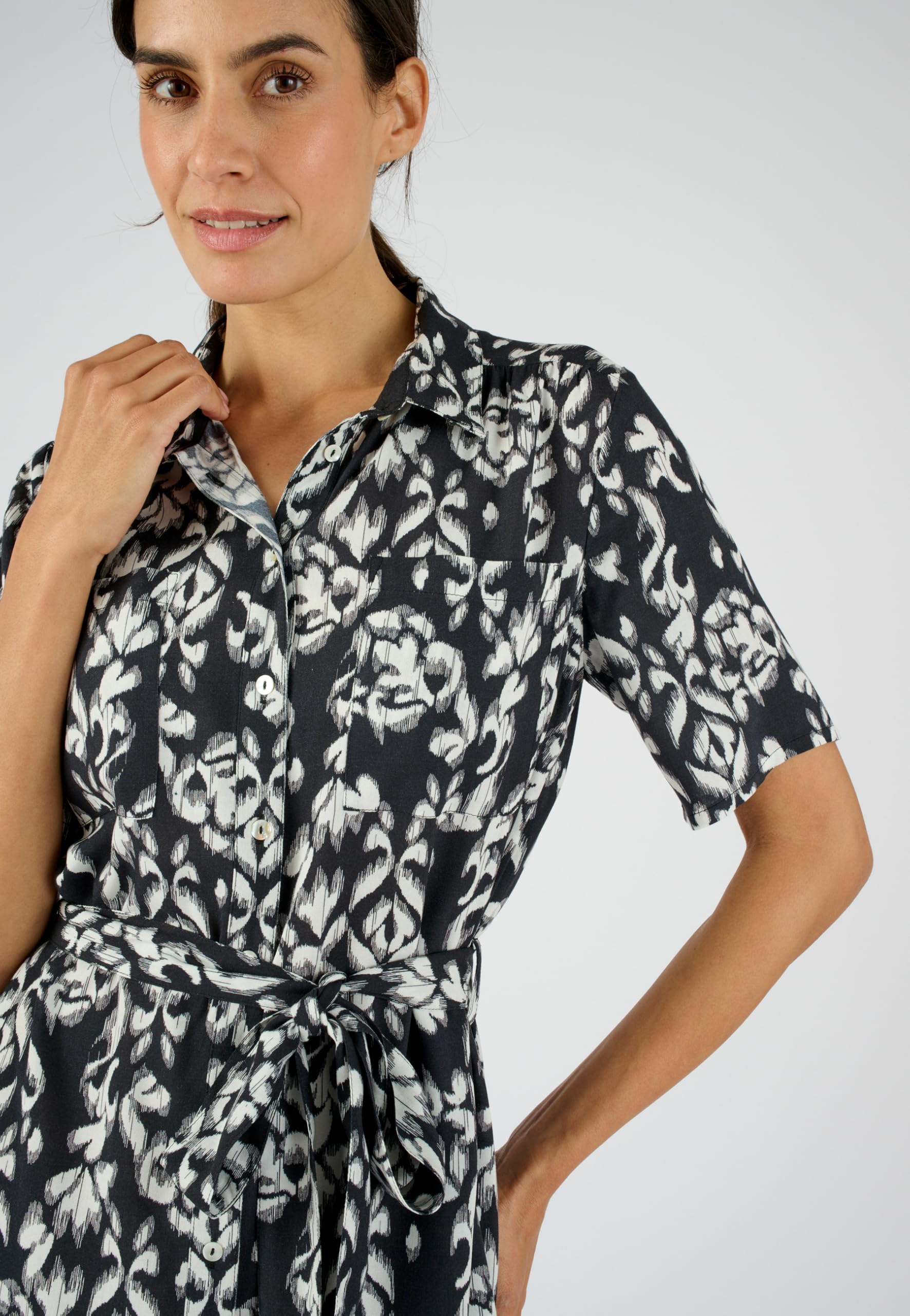 Damart Prêt-à-porter Lenzing EcoVero abito da camicia in fibra pura viscosa abito donna