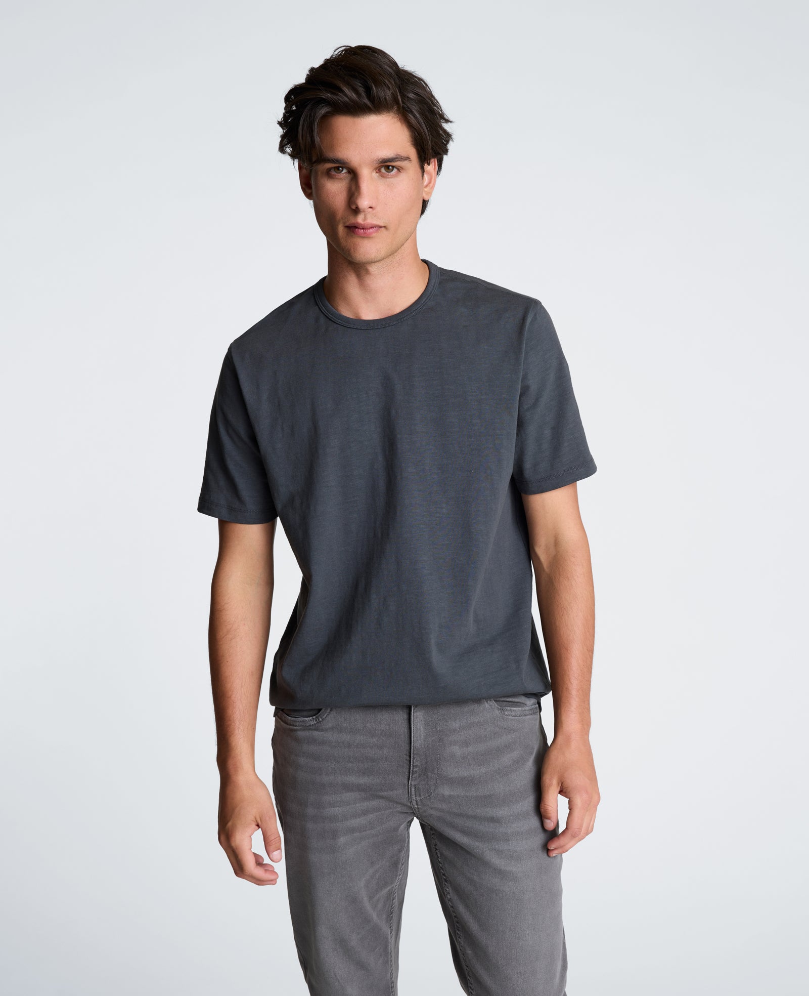 Kenneth Cole Reaction Clothing Texture Tee T-shirt antracite oversize