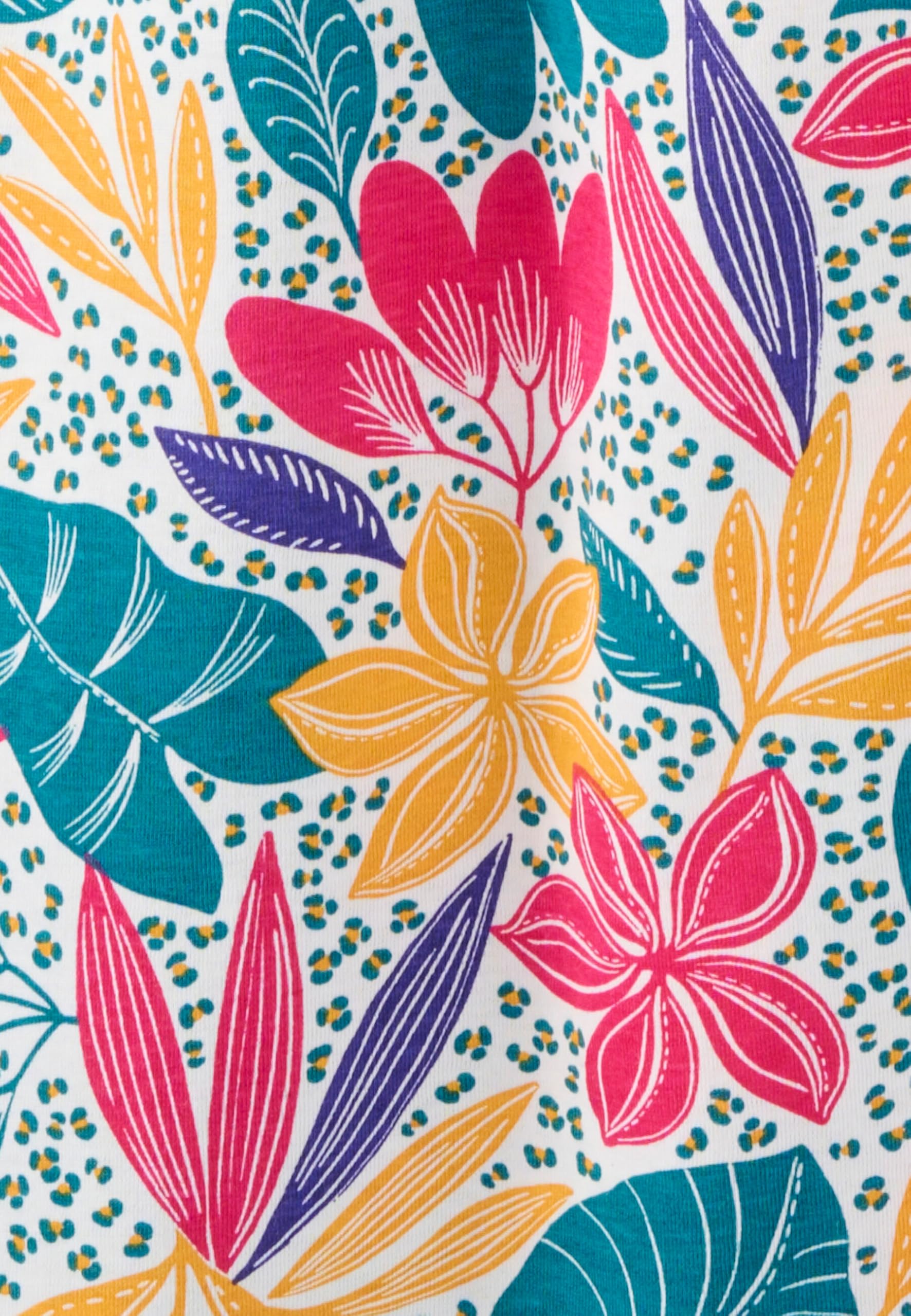 Damart Homewear Vestaglia in jersey di cotone stampa tropicale